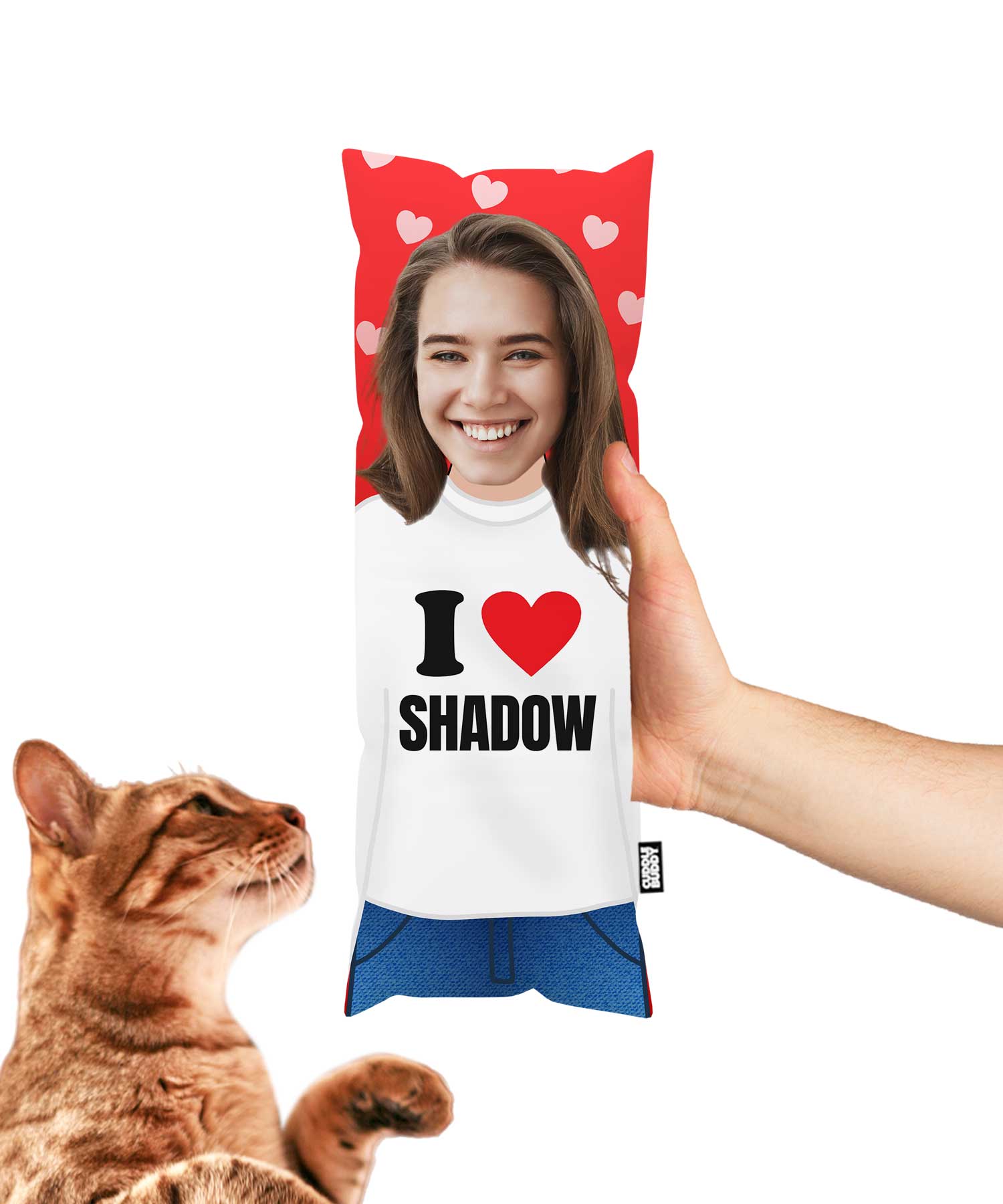 I Heart *Name* Cat Toy Pillow