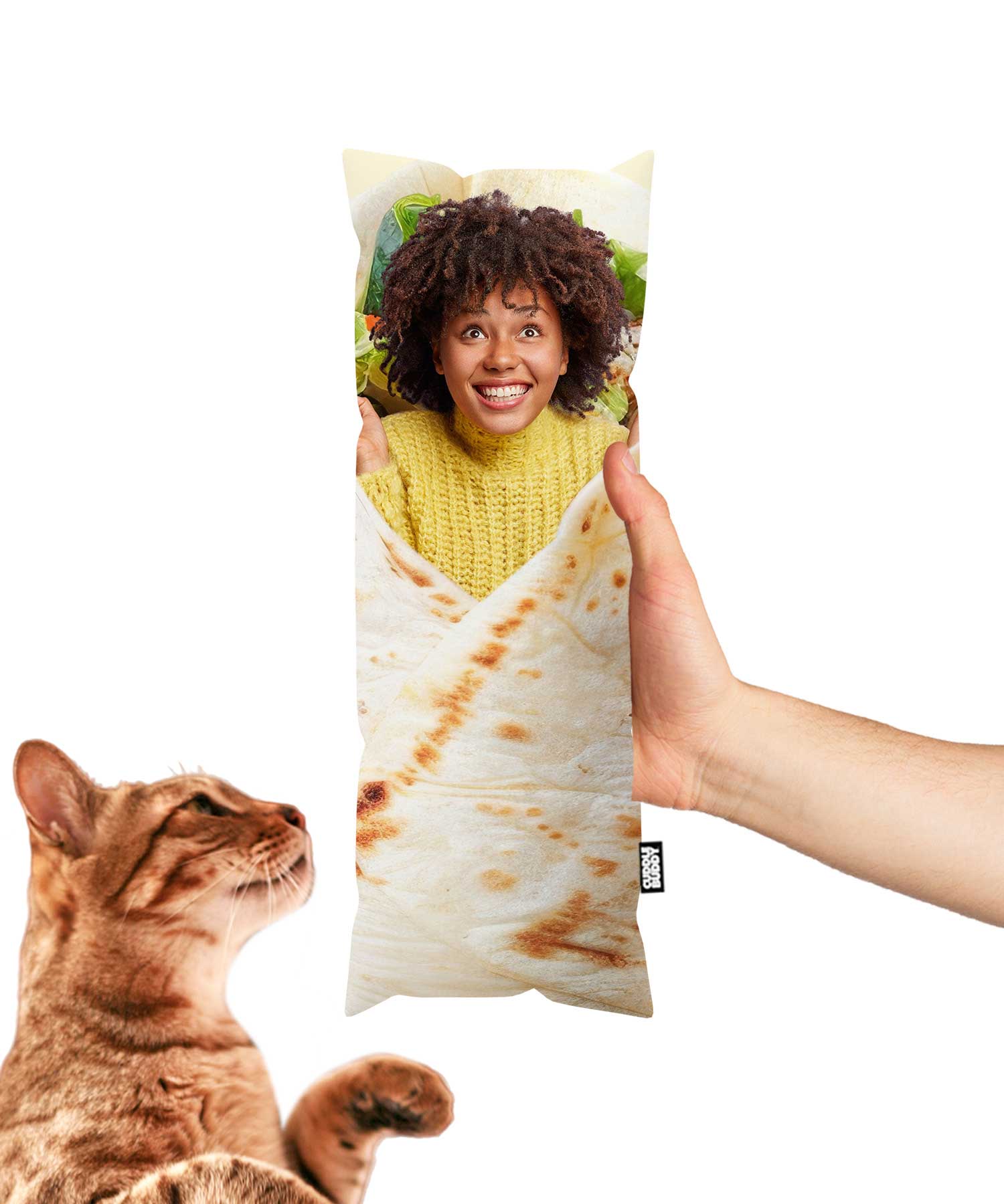Burrito Me Toy Pillow For Cats