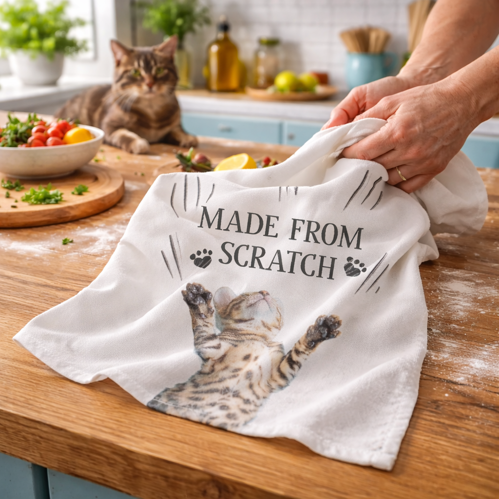 Made From Scratch Personalised Tea Towel