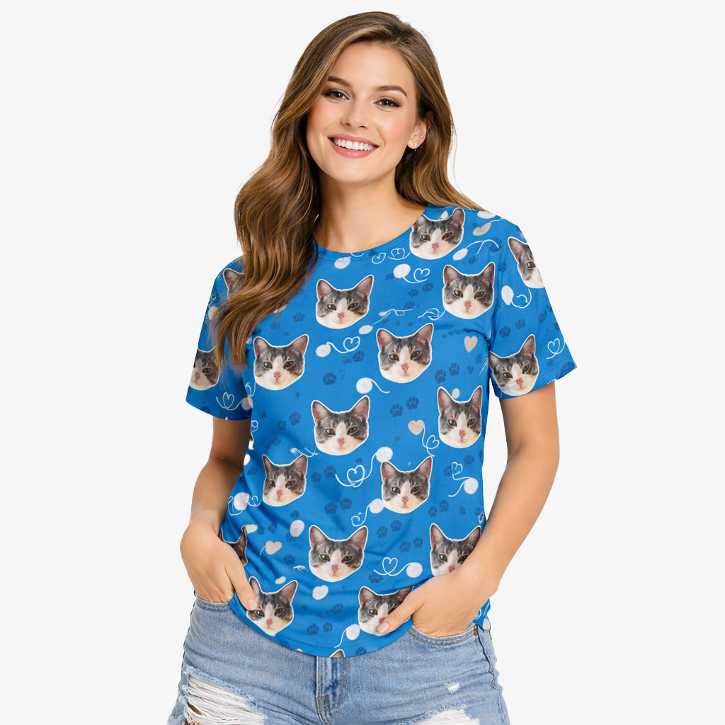 Meowie Pattern Custom T-Shirt