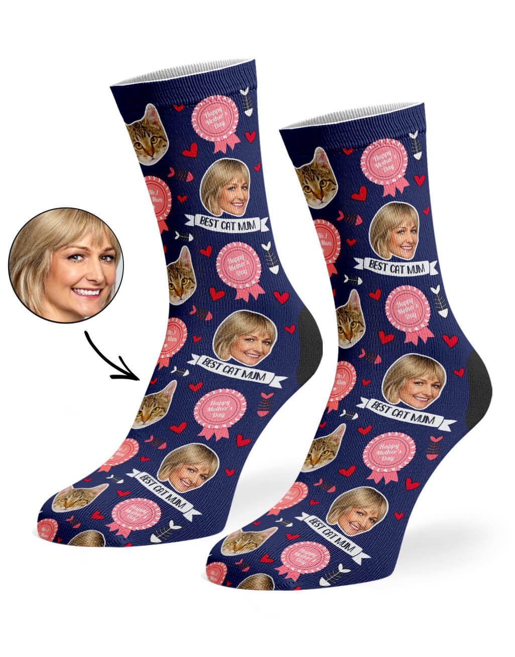 Unique Best Cat Mum Socks