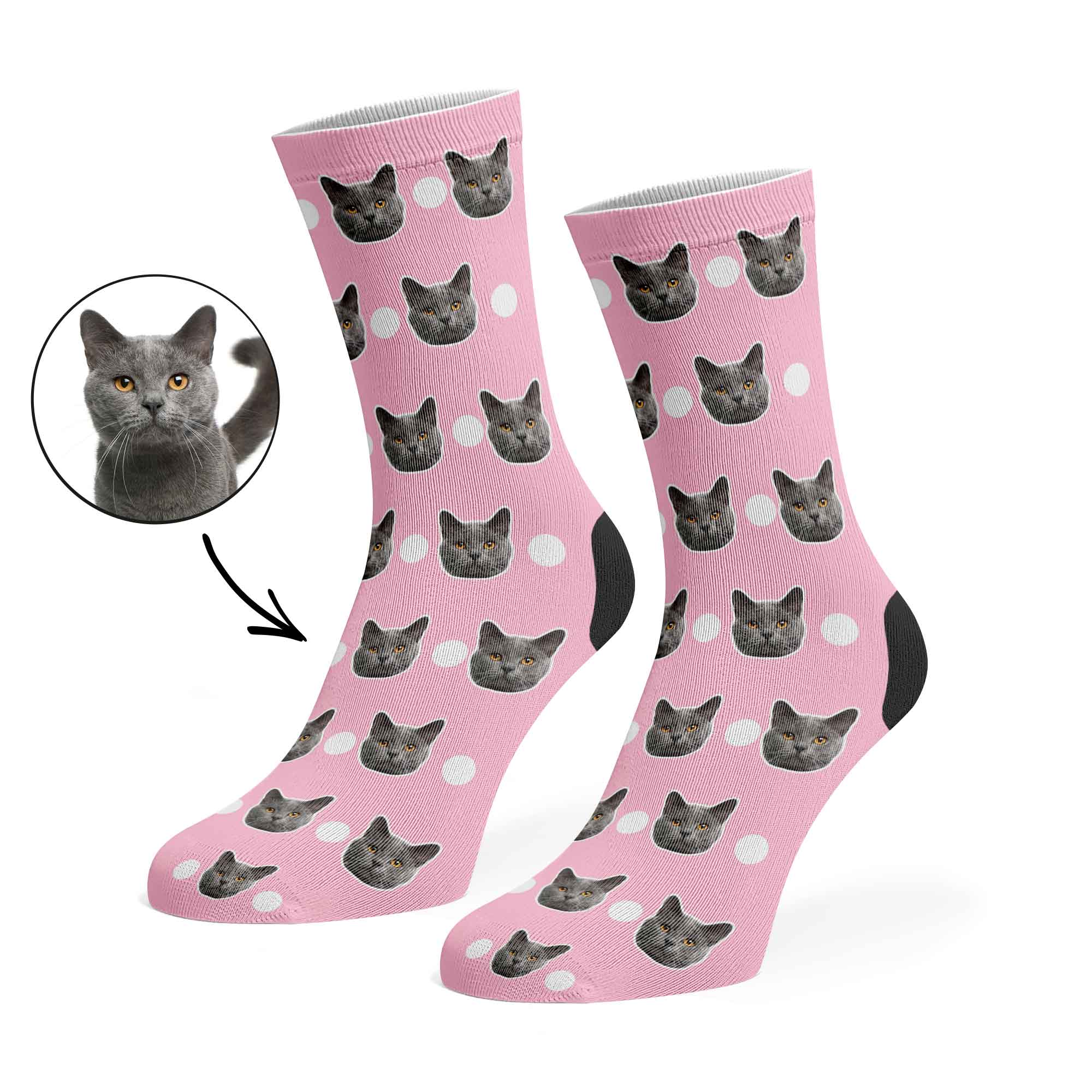Polka Cat Socks