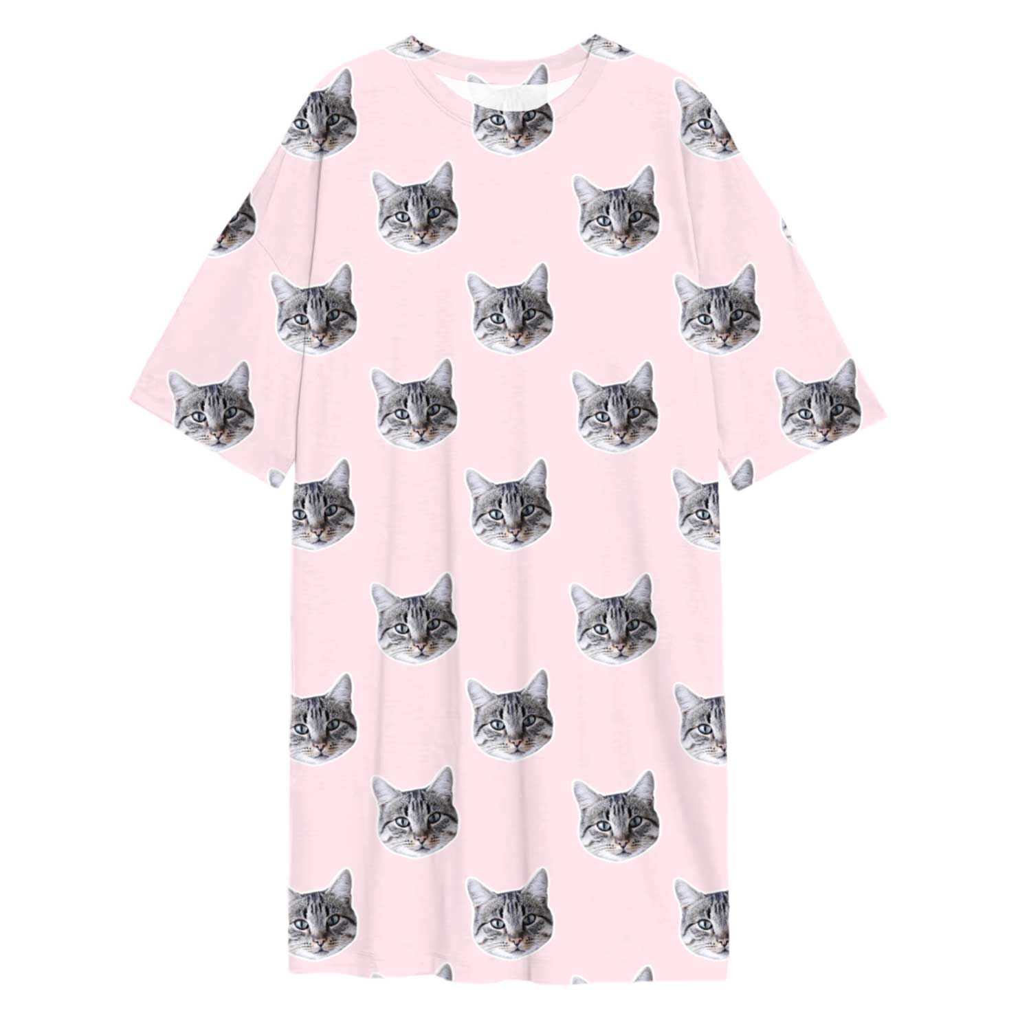 Cat Faces Custom Sleep Tee