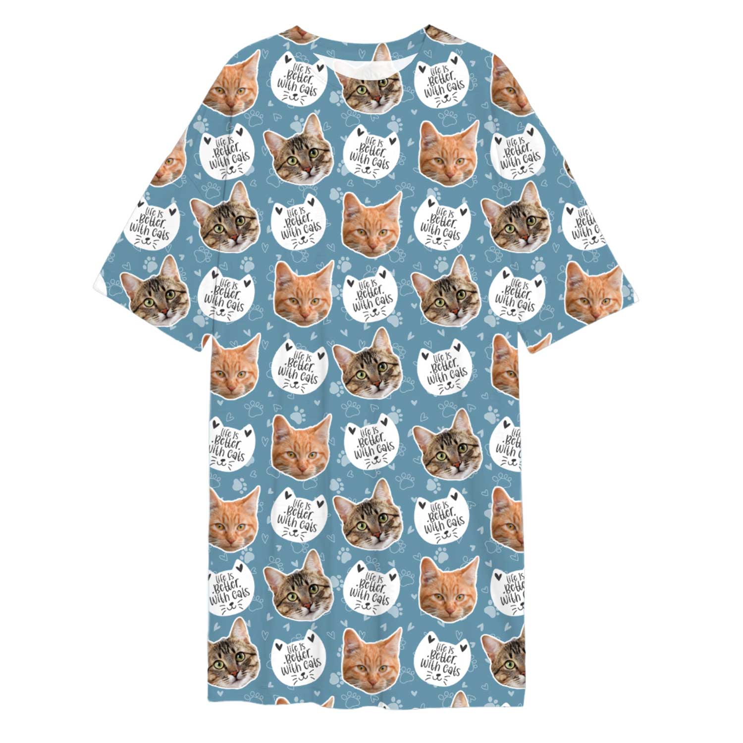 Life Is Better With Cats Custom Sleep Tee