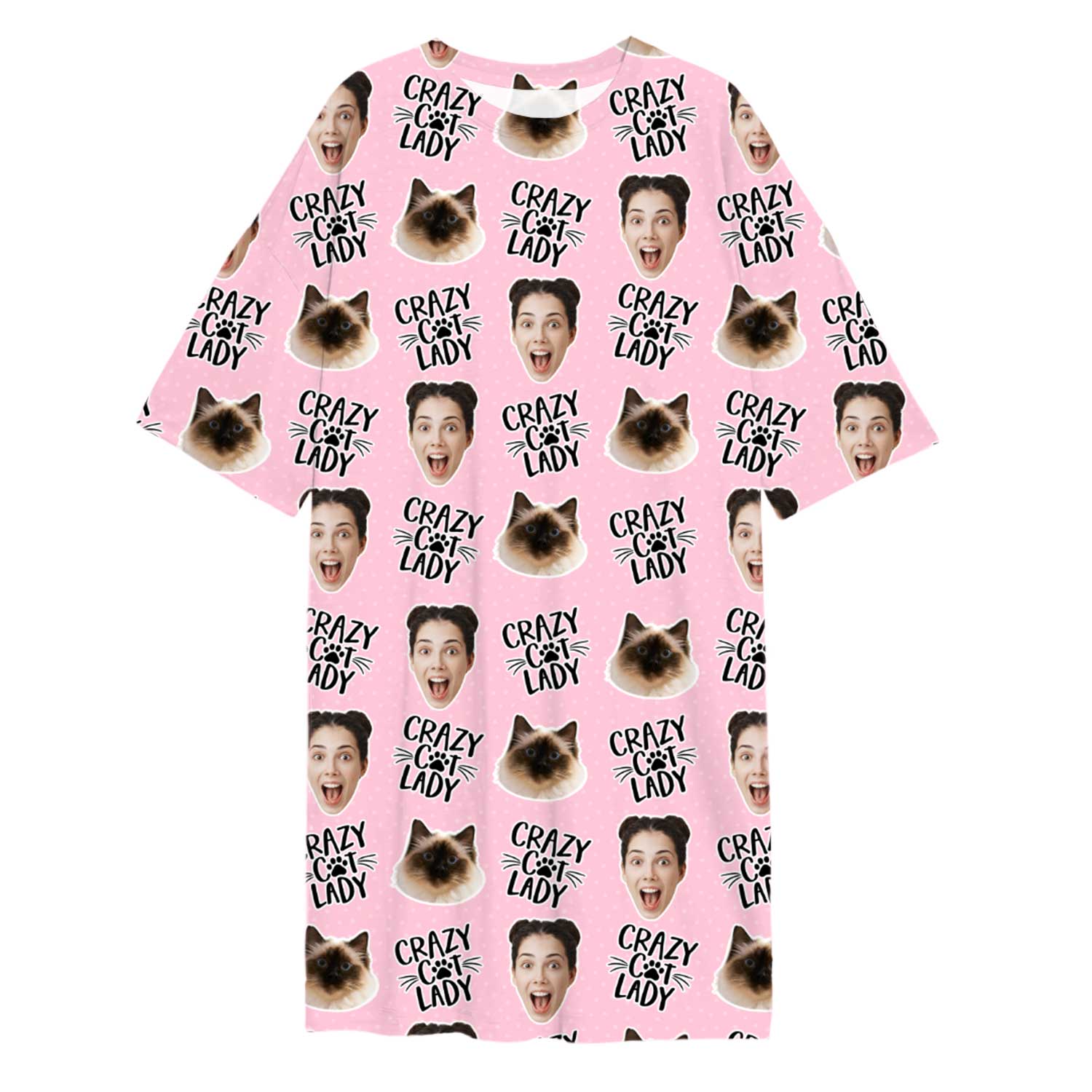 Crazy Cat Lady Custom Sleep Tee