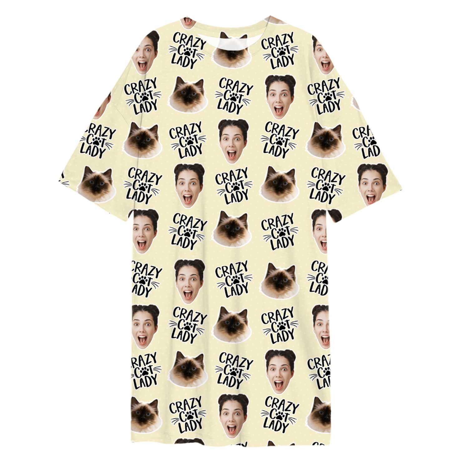 Crazy Cat Lady Custom Sleep Tee