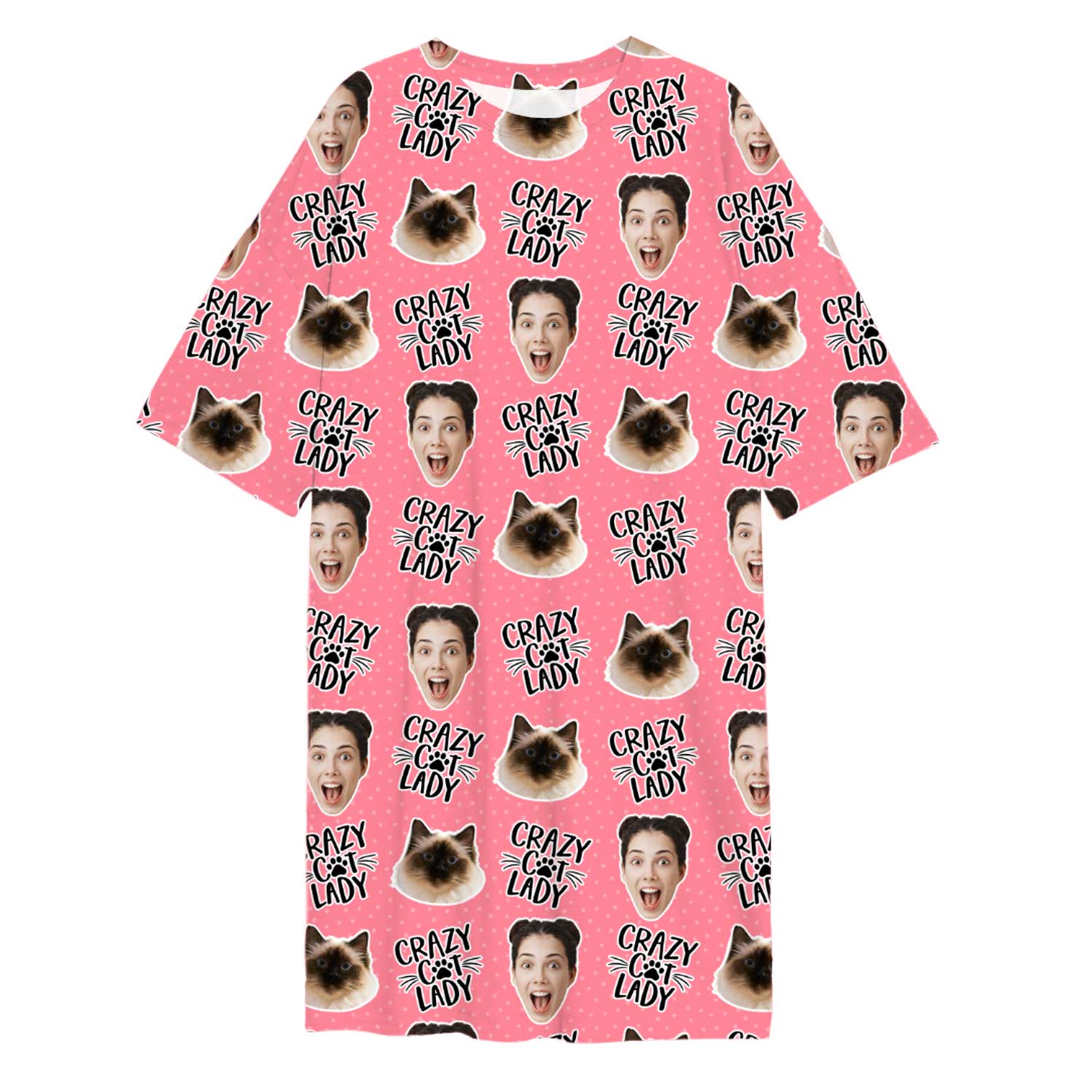 Crazy Cat Lady Custom Sleep Tee