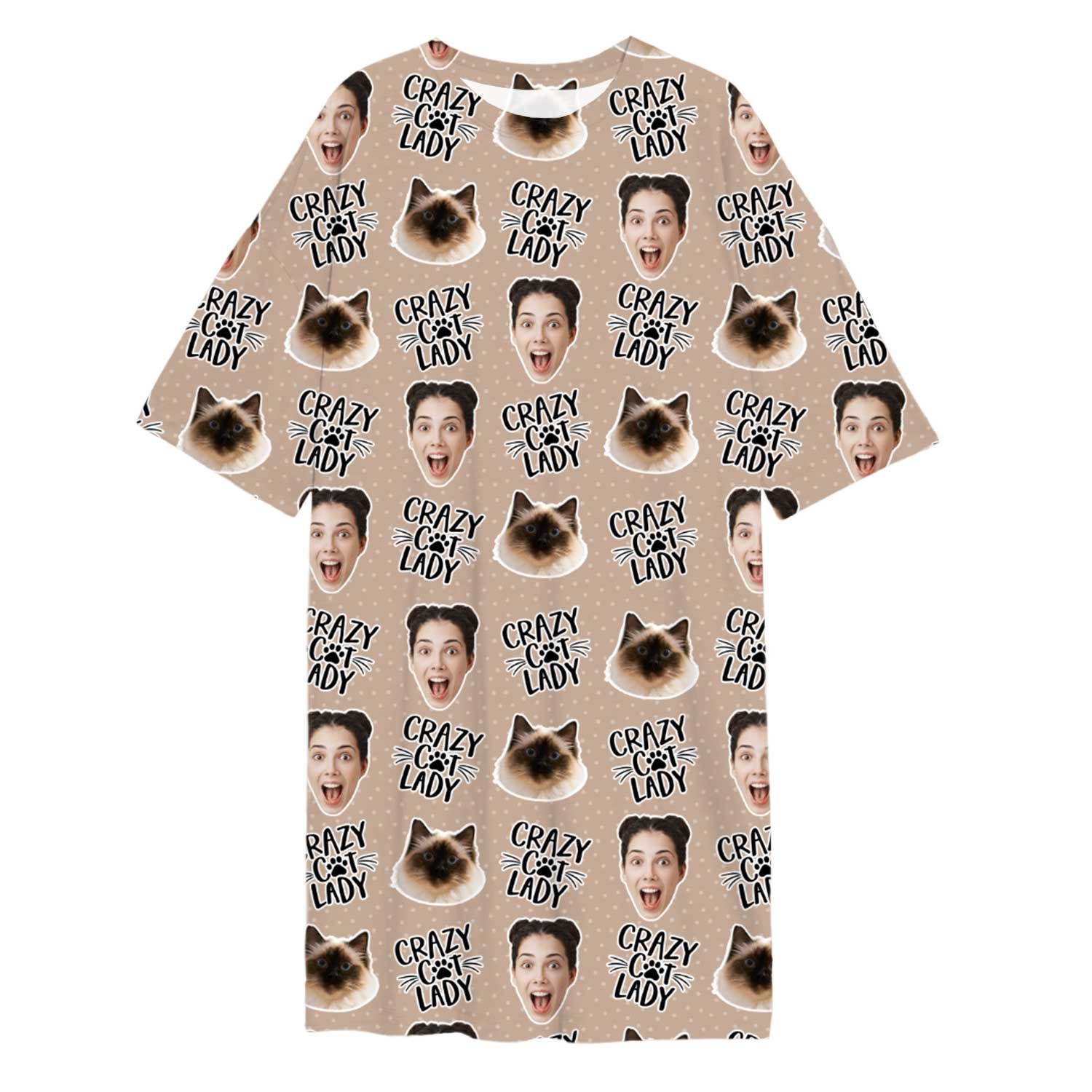 Crazy Cat Lady Custom Sleep Tee