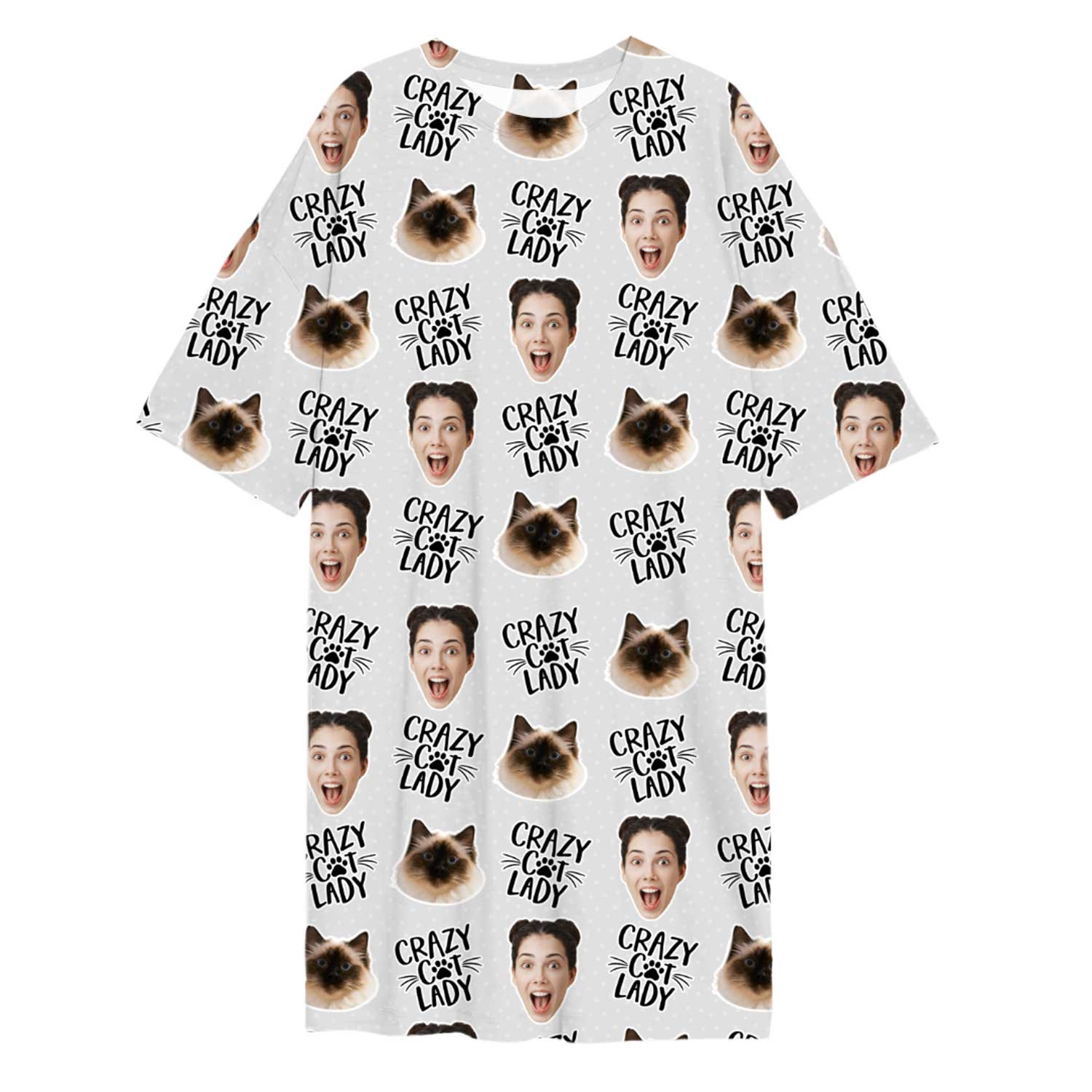 Crazy Cat Lady Custom Sleep Tee