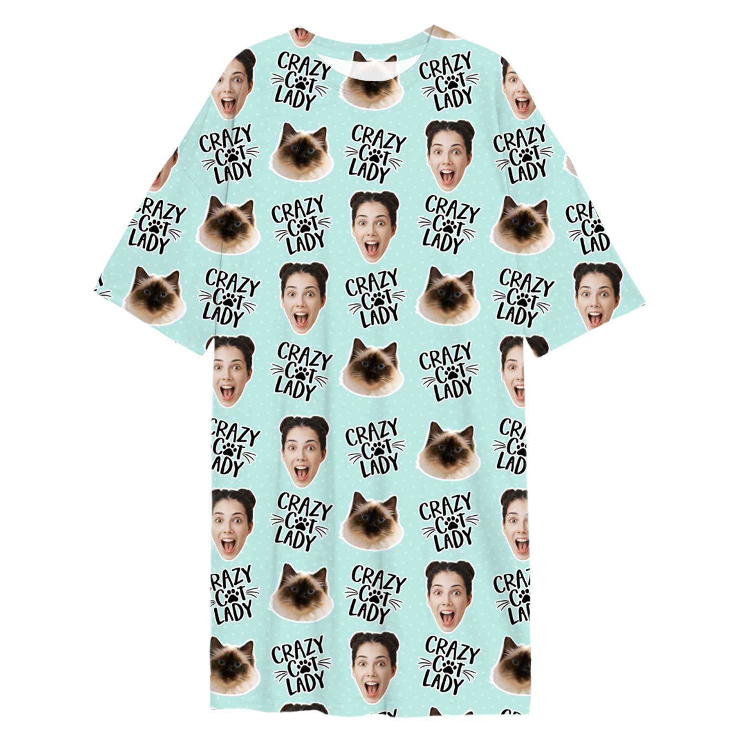 Crazy Cat Lady Custom Sleep Tee