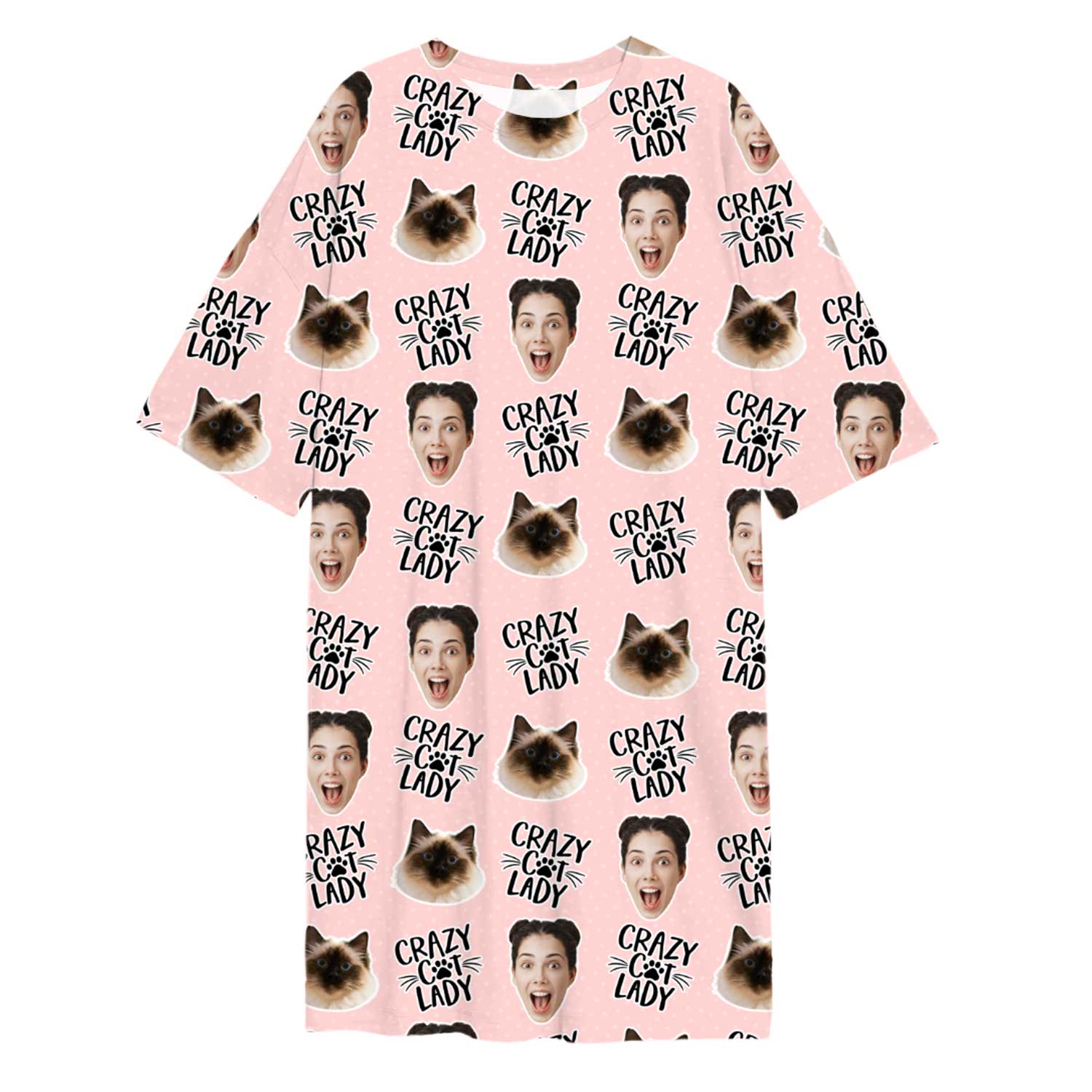 Crazy Cat Lady Custom Sleep Tee