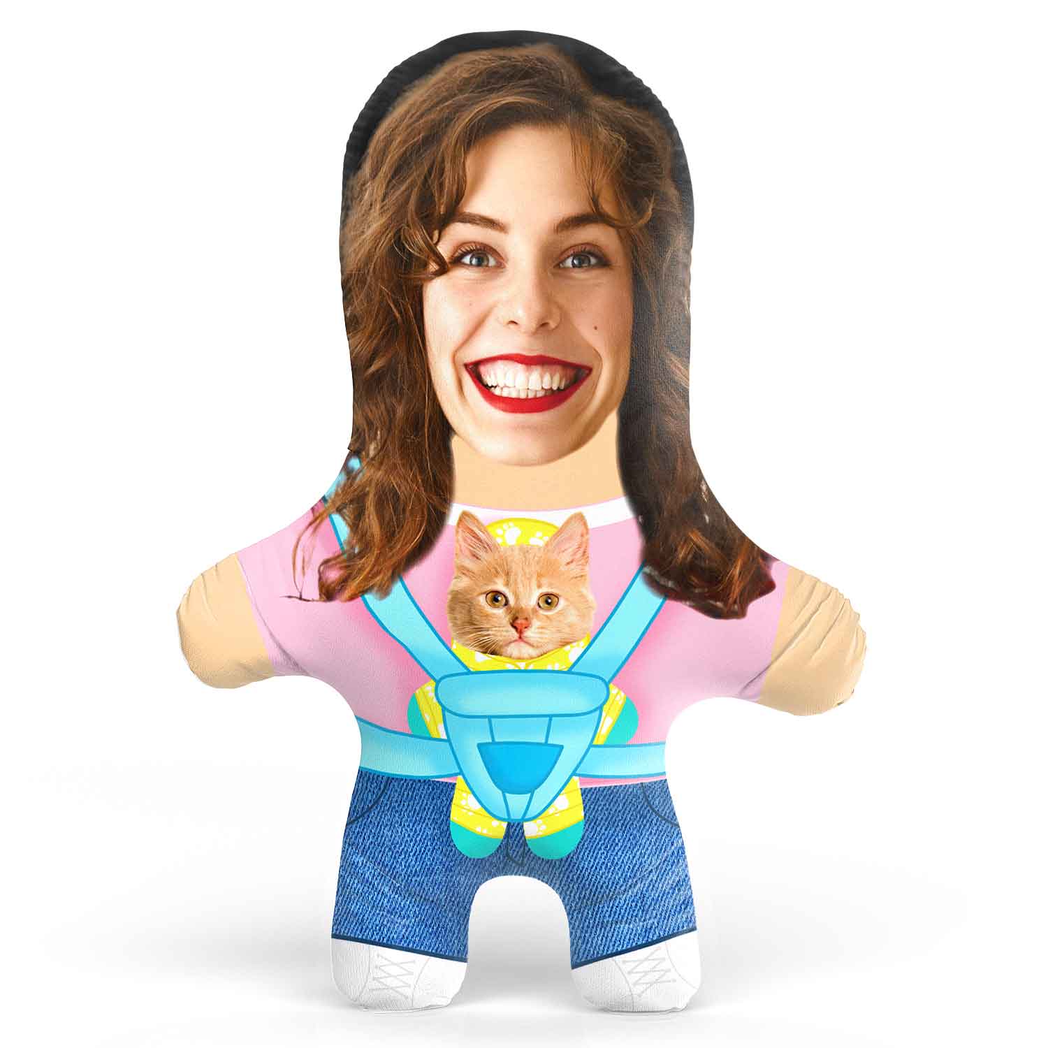 Female Baby Cat Carrier Teddy Bear