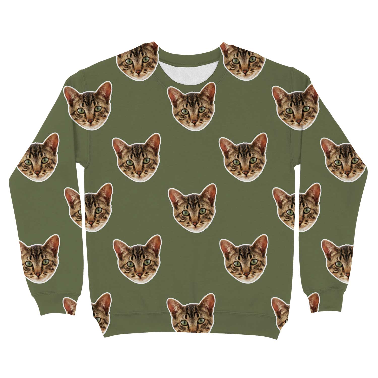 Your Cat Face Personalised Sweatshirt