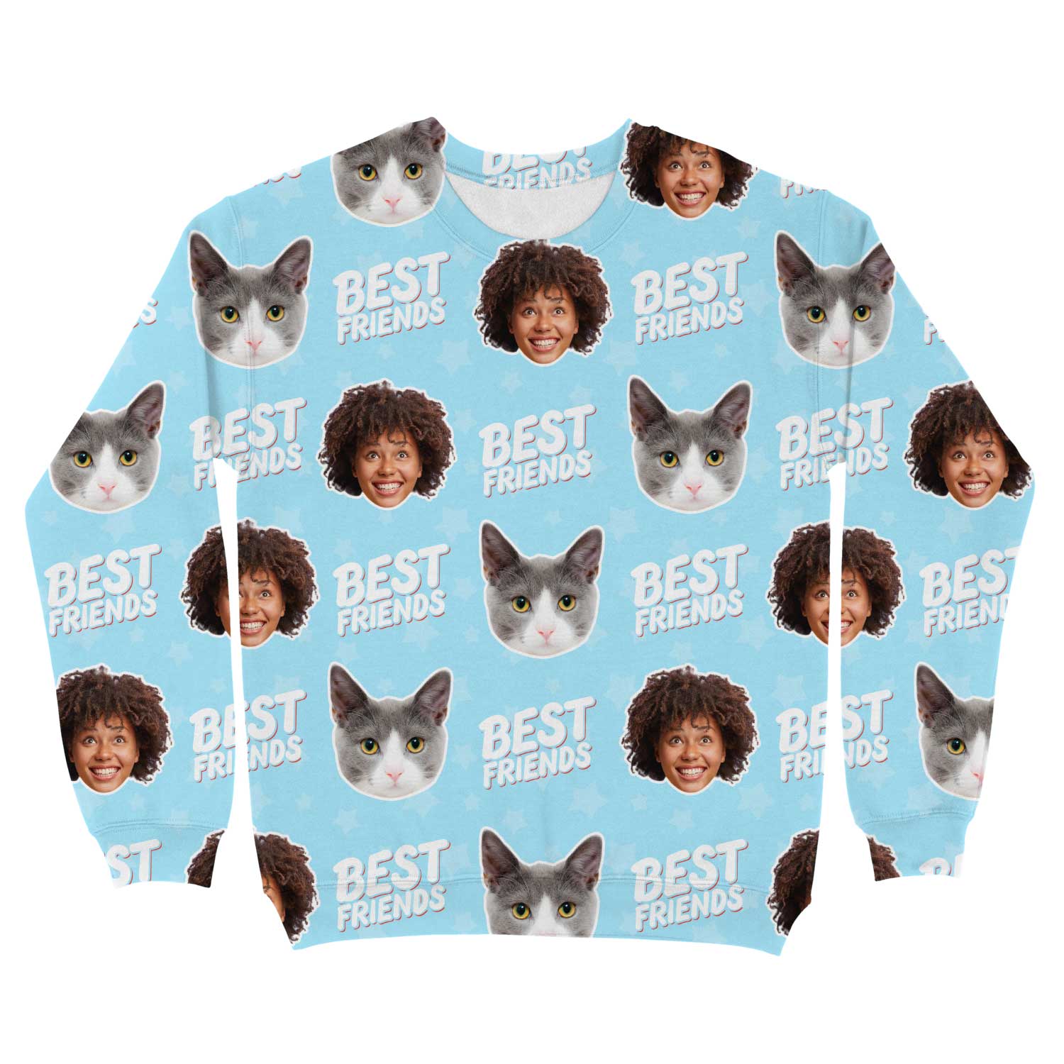 Best Friends You & Your Cat Personalised Sweatshirt