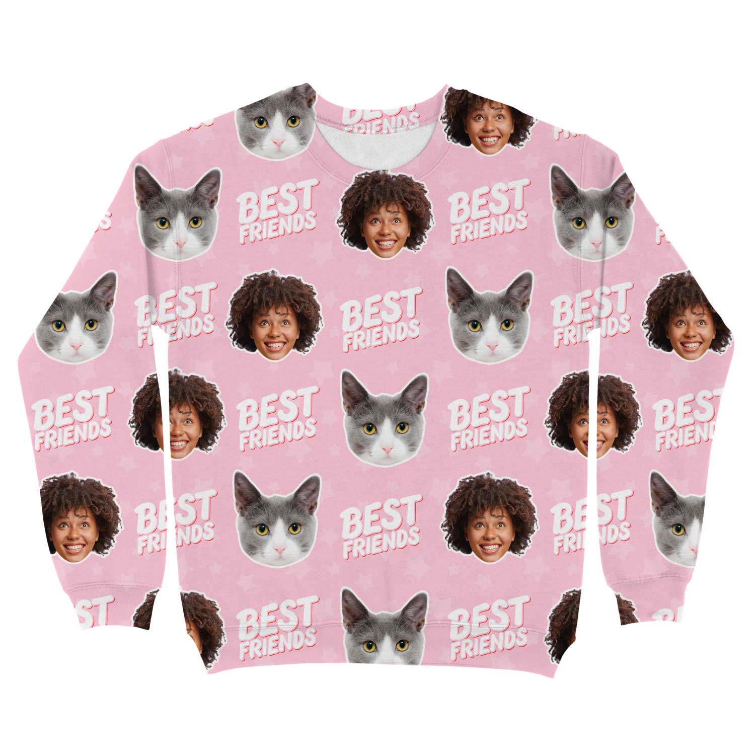 Best Friends You & Your Cat Personalised Sweatshirt