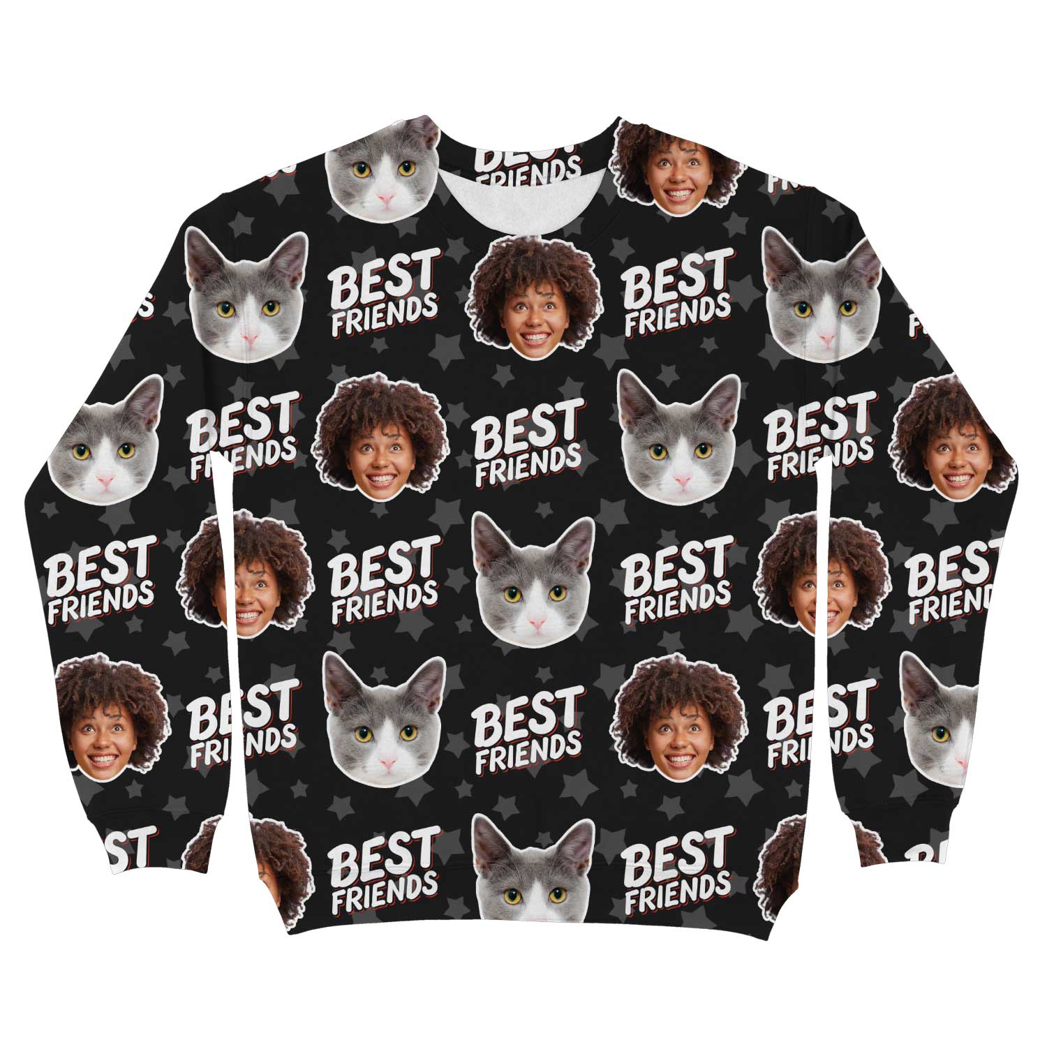 Best Friends You & Your Cat Personalised Sweatshirt