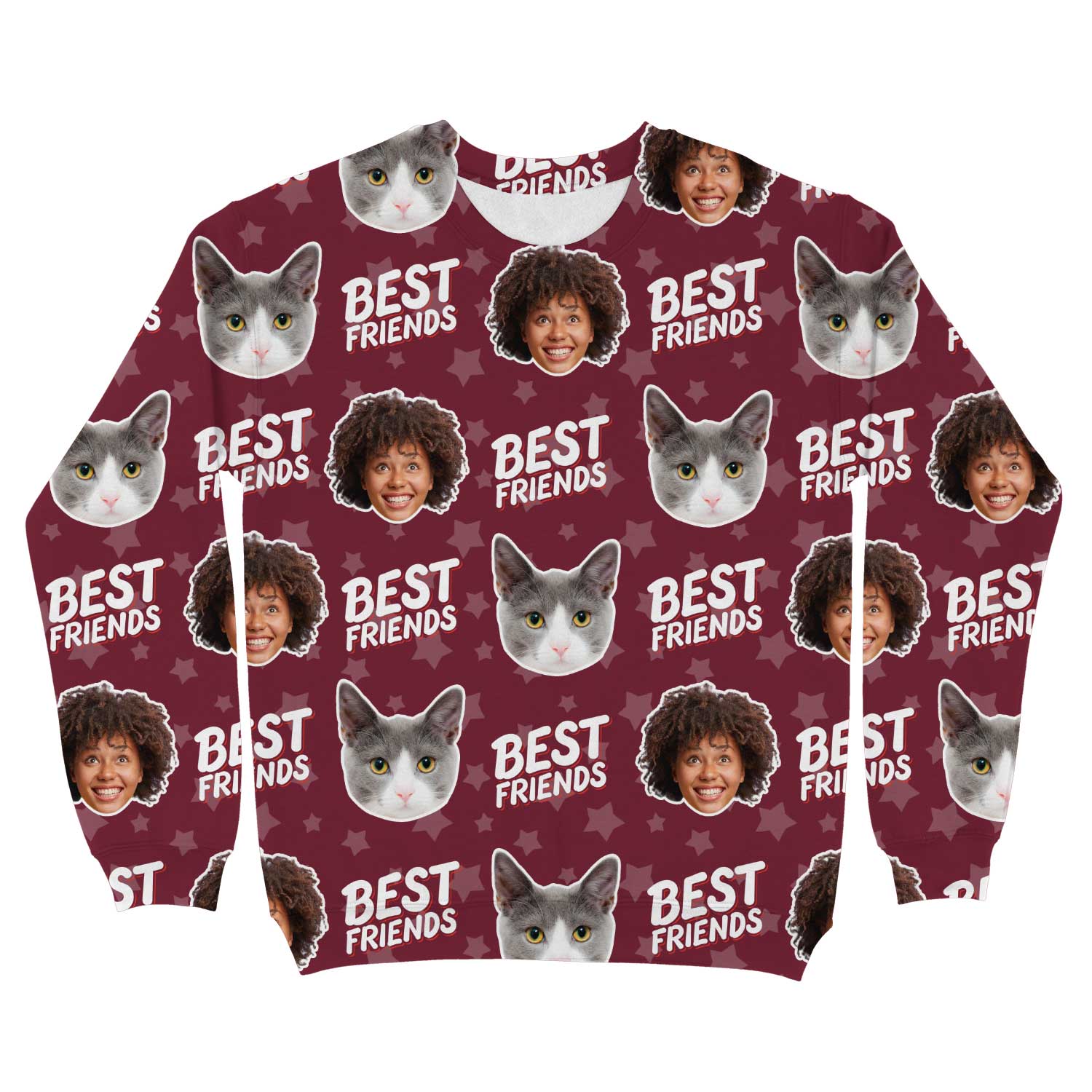 Best Friends You & Your Cat Personalised Sweatshirt