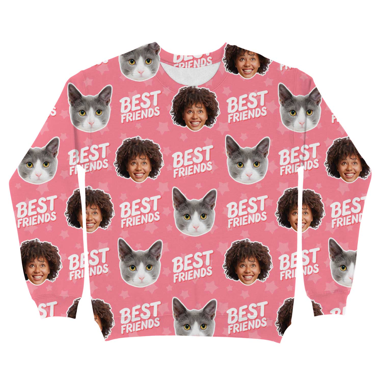 Best Friends You & Your Cat Personalised Sweatshirt