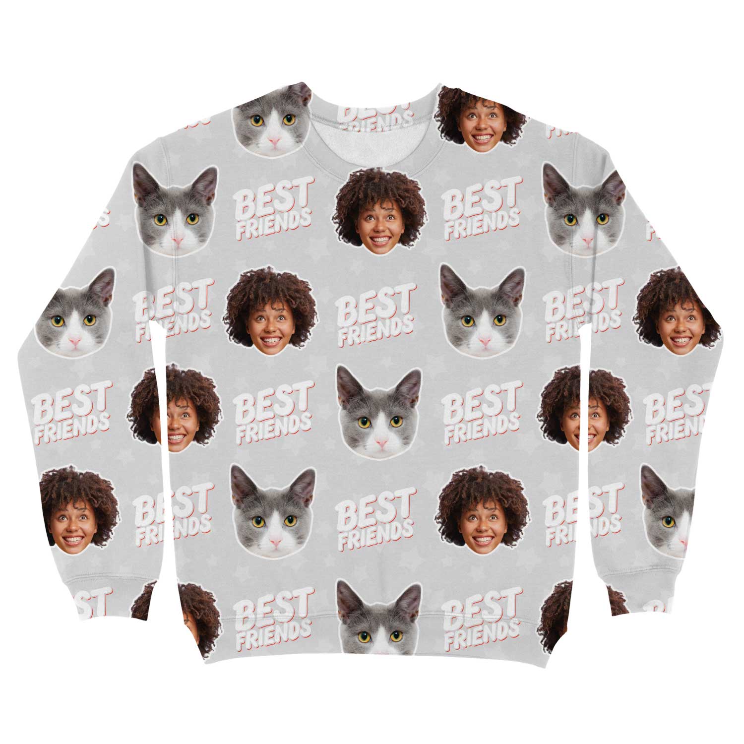 Best Friends You & Your Cat Personalised Sweatshirt