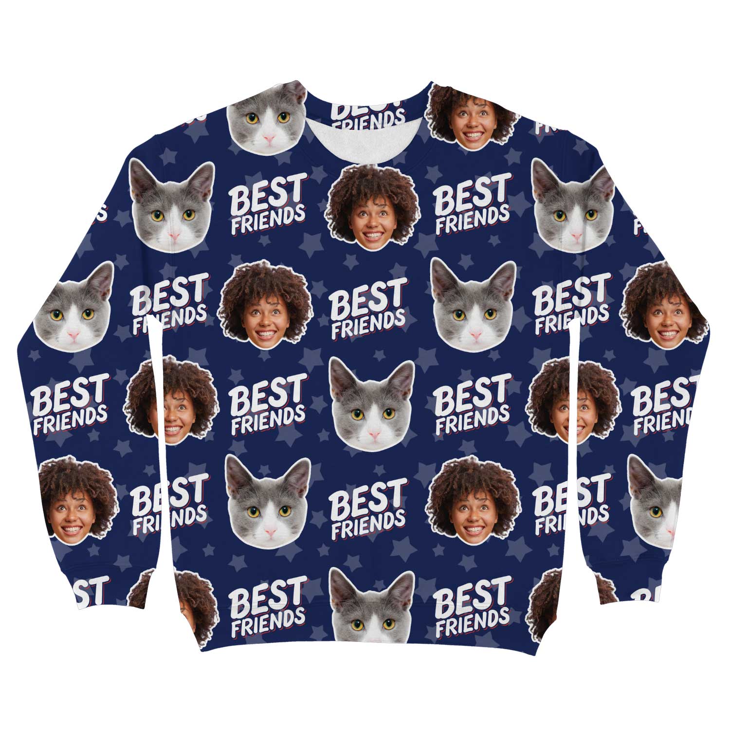 Best Friends You & Your Cat Personalised Sweatshirt