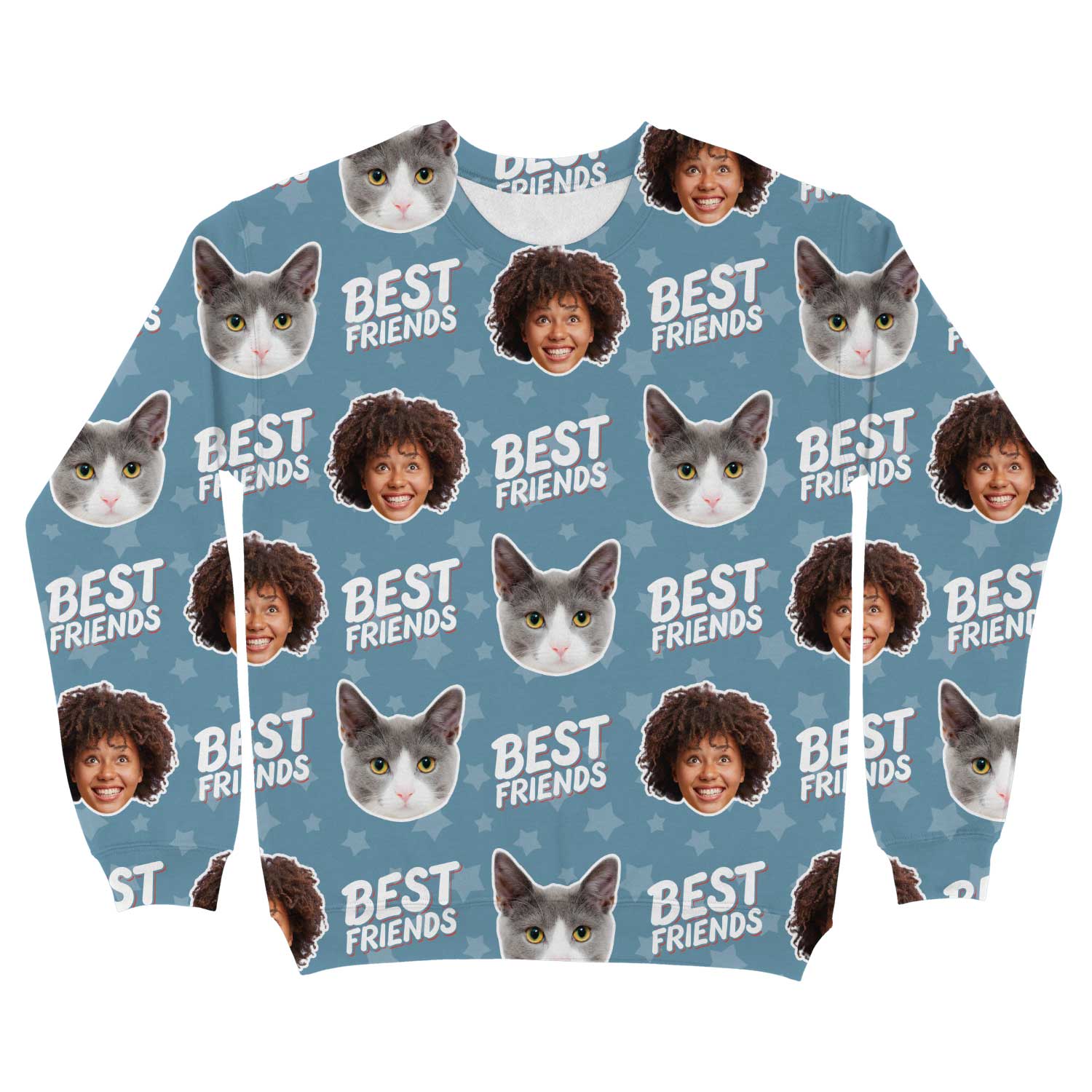 Best Friends You & Your Cat Personalised Sweatshirt