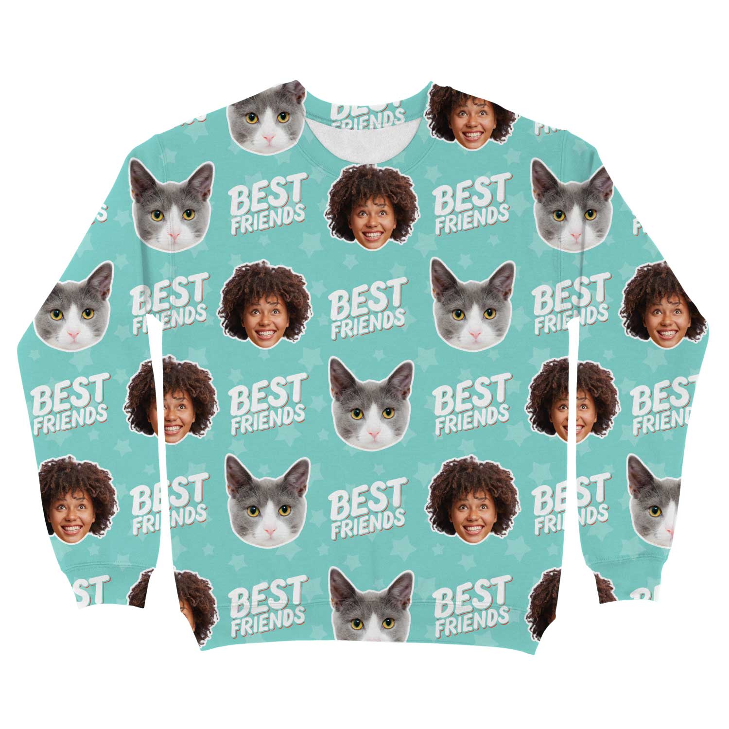 Best Friends You & Your Cat Personalised Sweatshirt