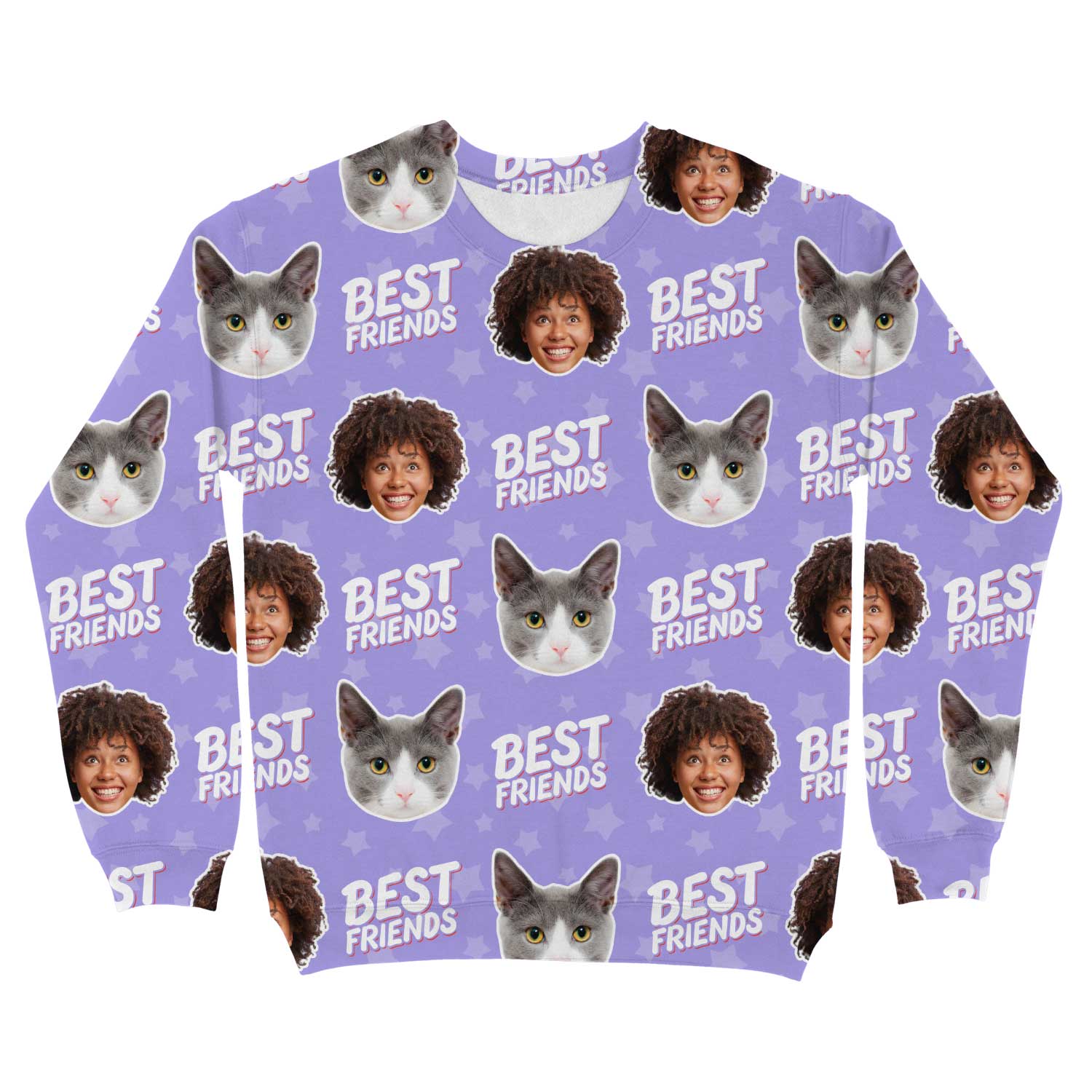 Best Friends You & Your Cat Personalised Sweatshirt