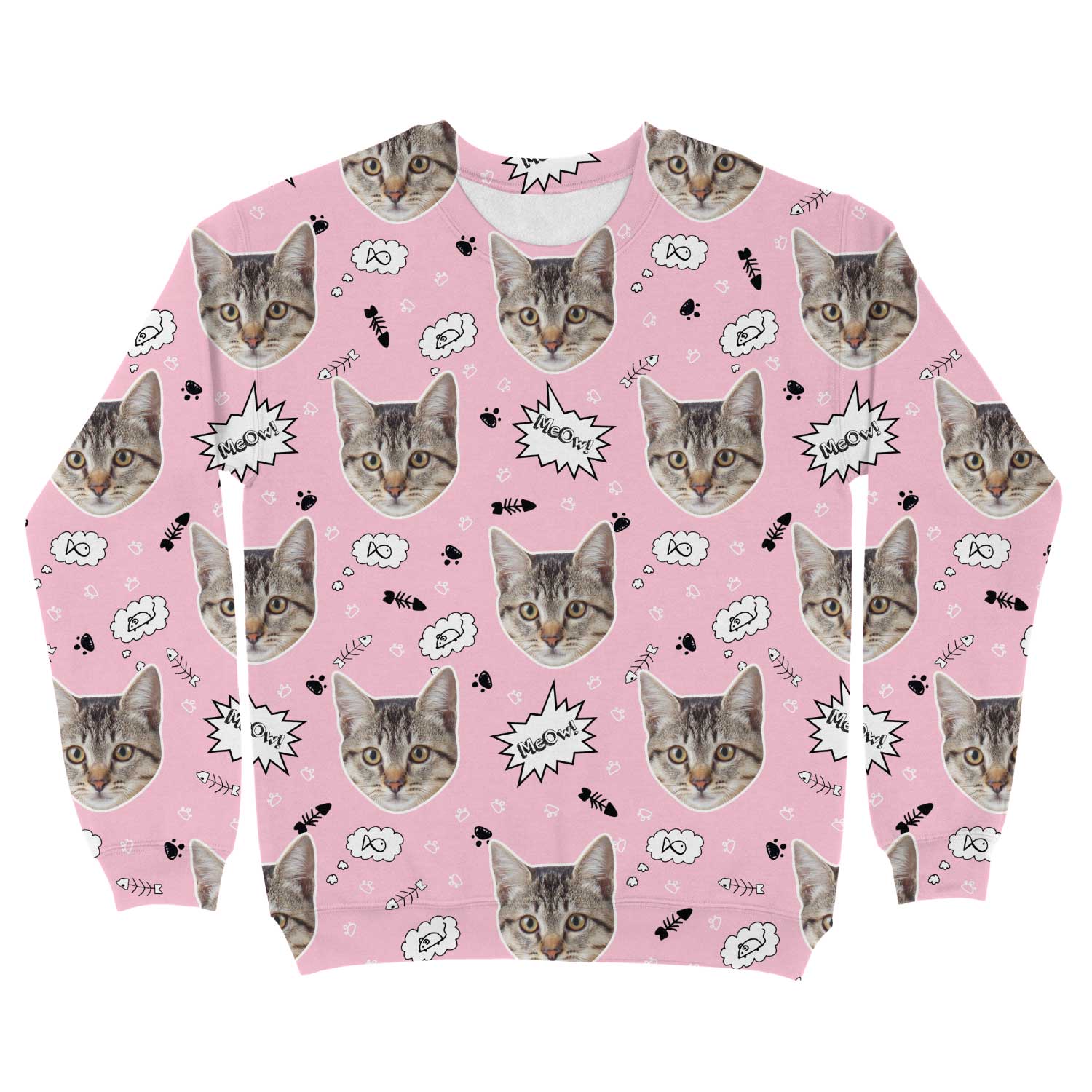 Meow Cat Personalised Sweatshirt