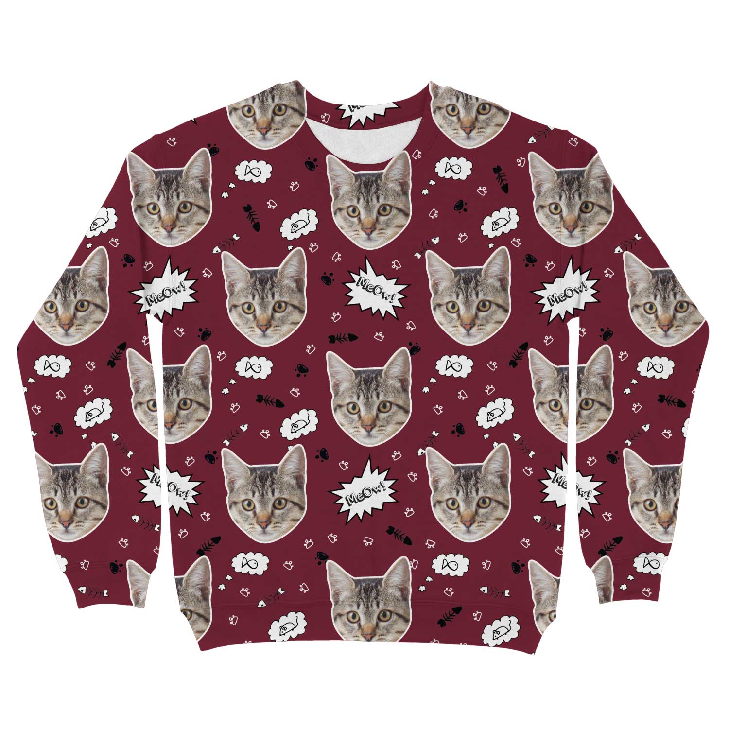 Meow Cat Personalised Sweatshirt