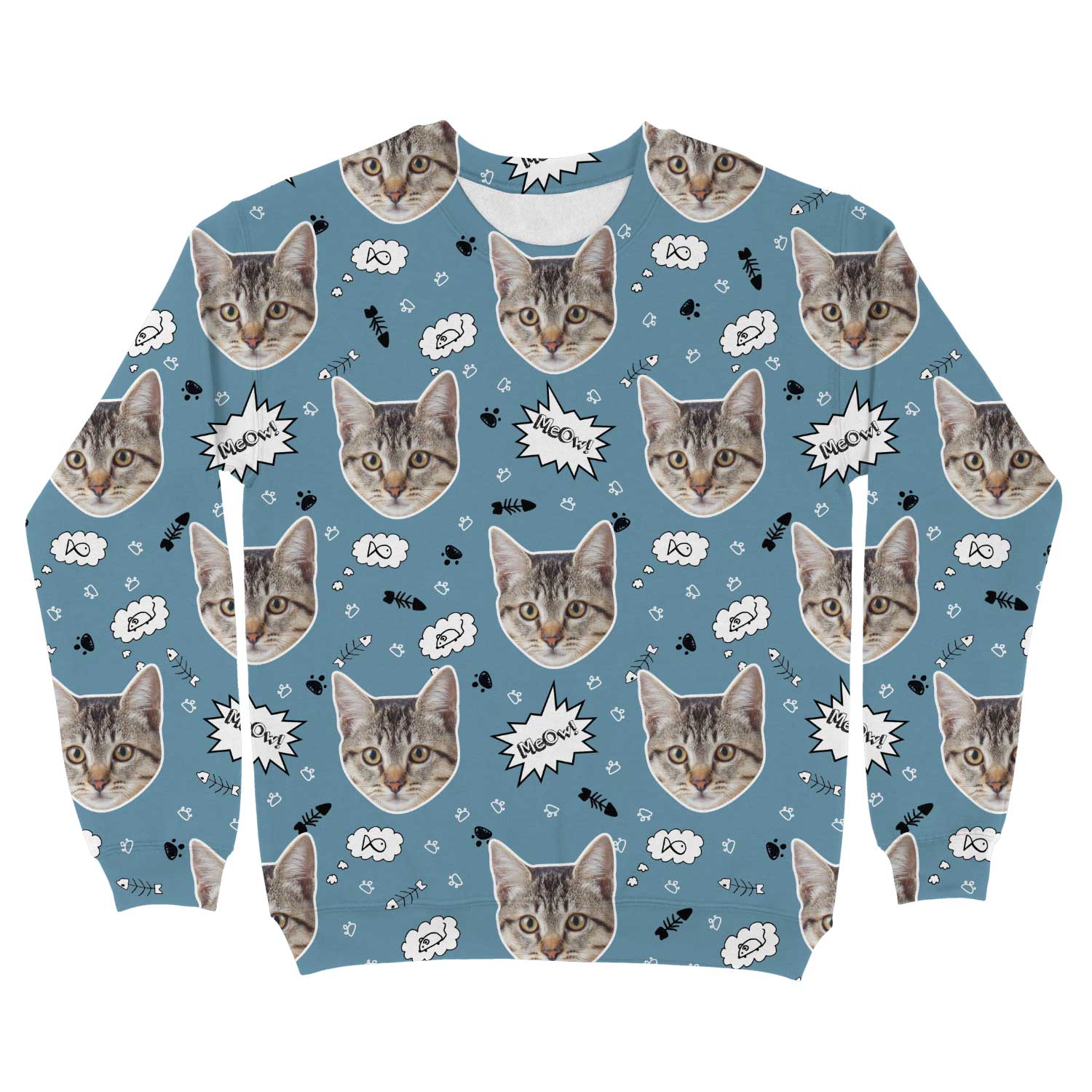 Meow Cat Personalised Sweatshirt