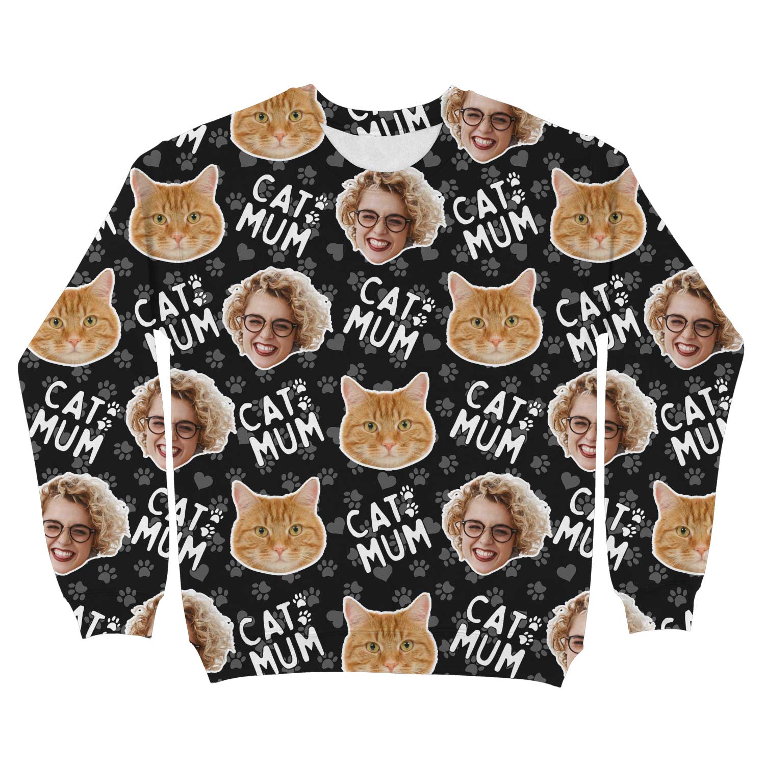 Cat Mum Personalised Sweatshirt