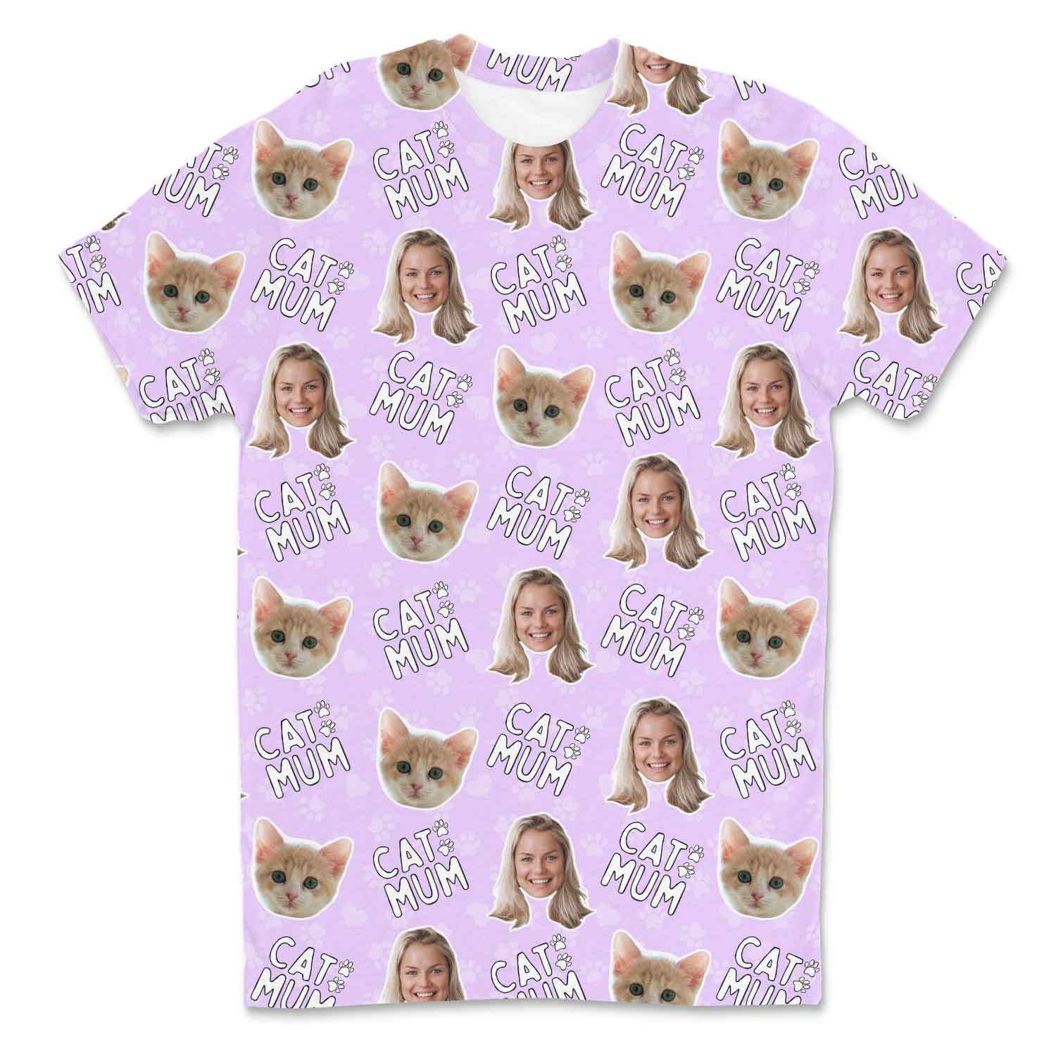 Cat Mum Custom T-Shirt