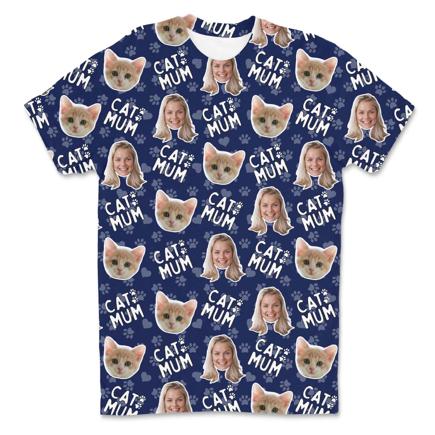 Cat Mum Custom T-Shirt