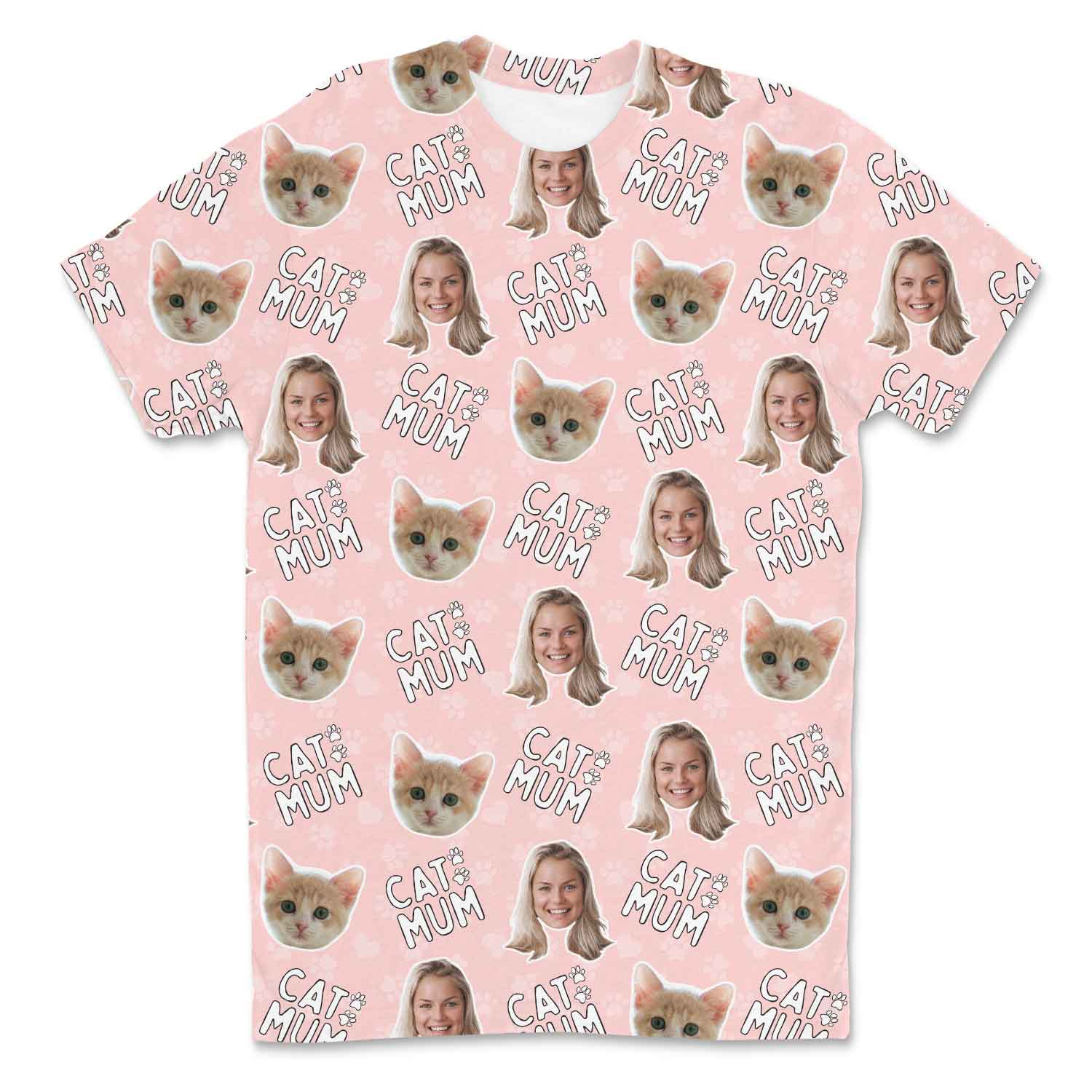 Cat Mum Custom T-Shirt