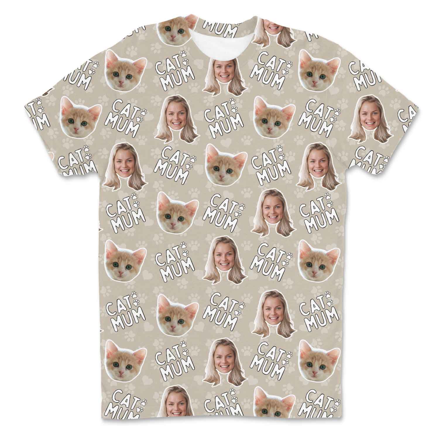 Cat Mum Custom T-Shirt