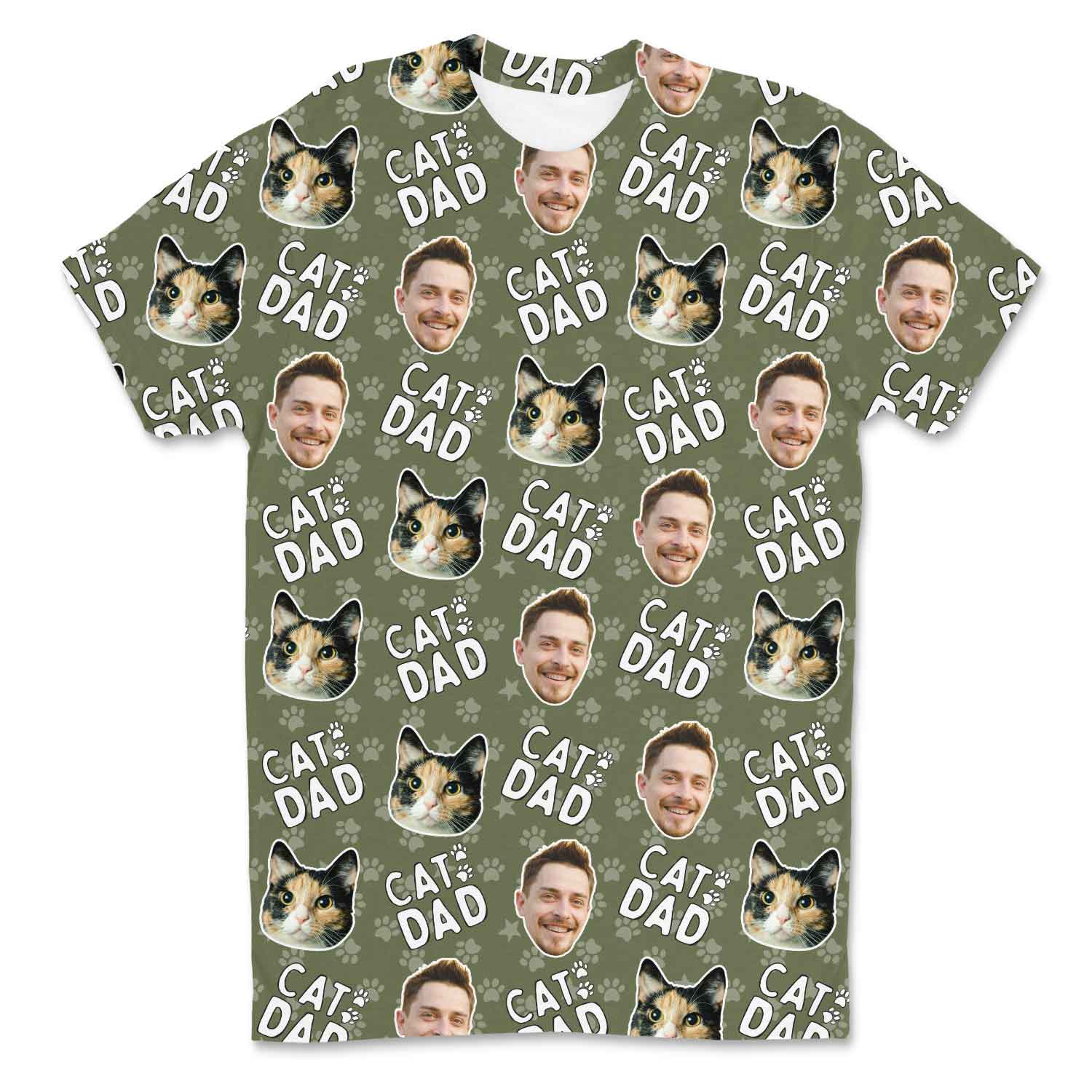Cat Dad Custom T-Shirt