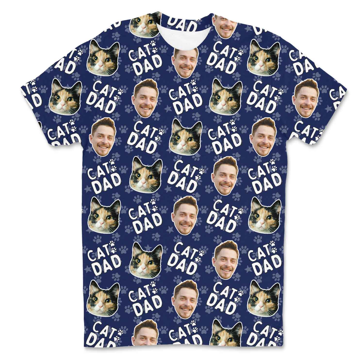 Cat Dad Custom T-Shirt