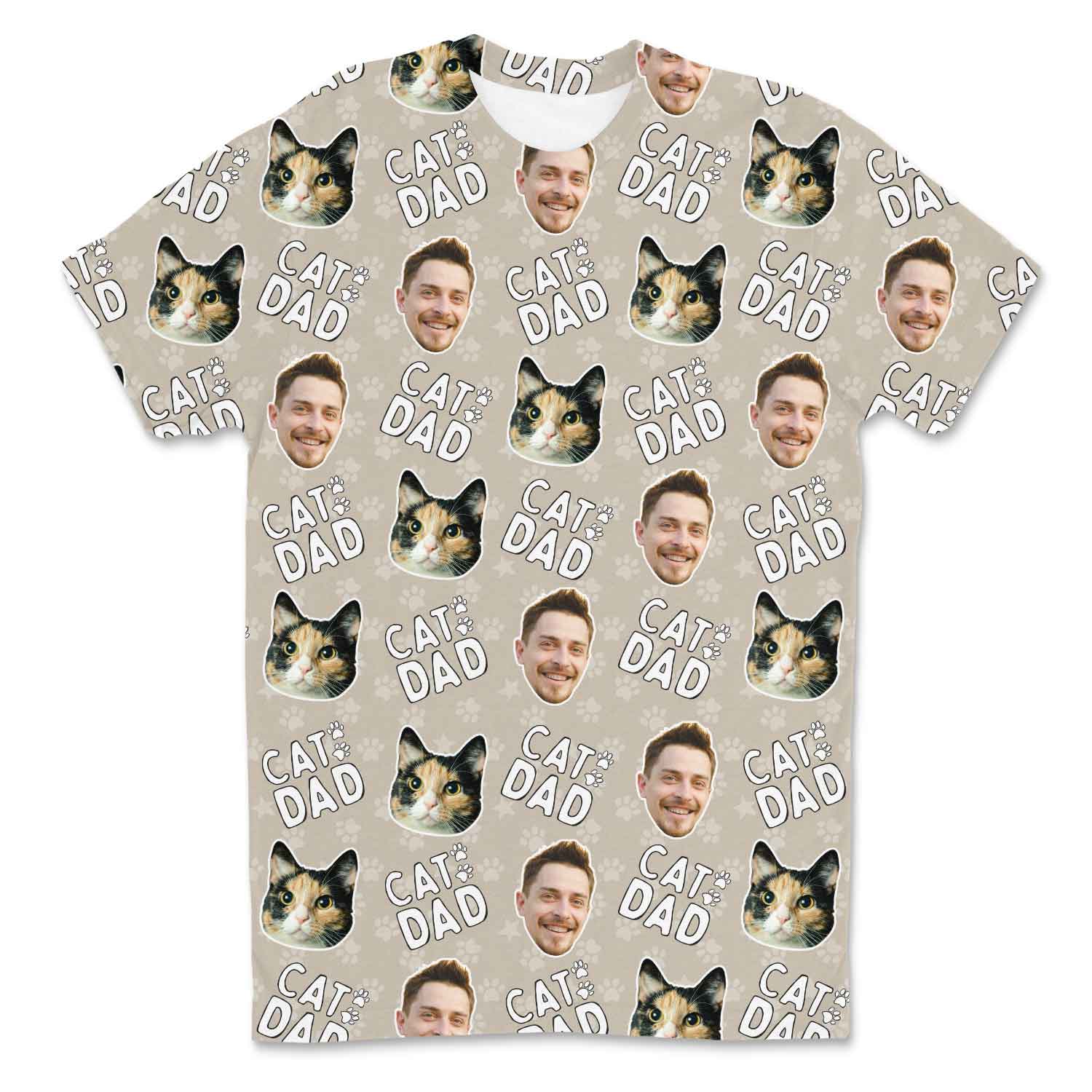 Cat Dad Custom T-Shirt