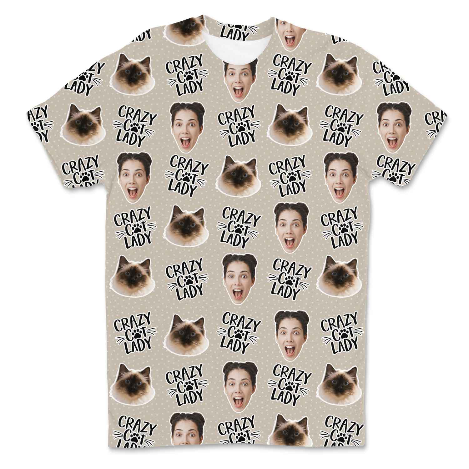 Crazy Cat Lady Custom T-Shirt