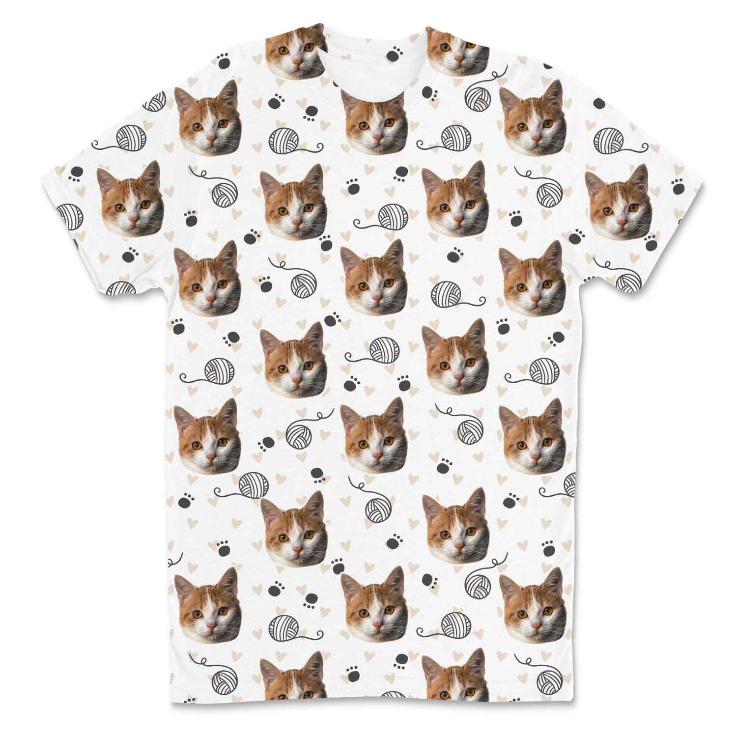 Doodle Wool and Hearts Custom T-Shirt