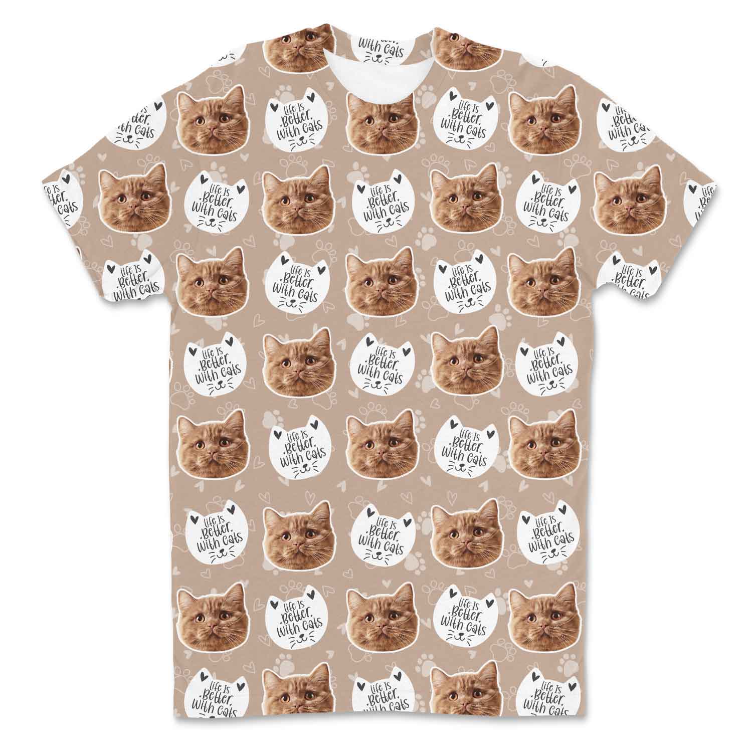 Life Is Better With Cats Custom T-Shirt