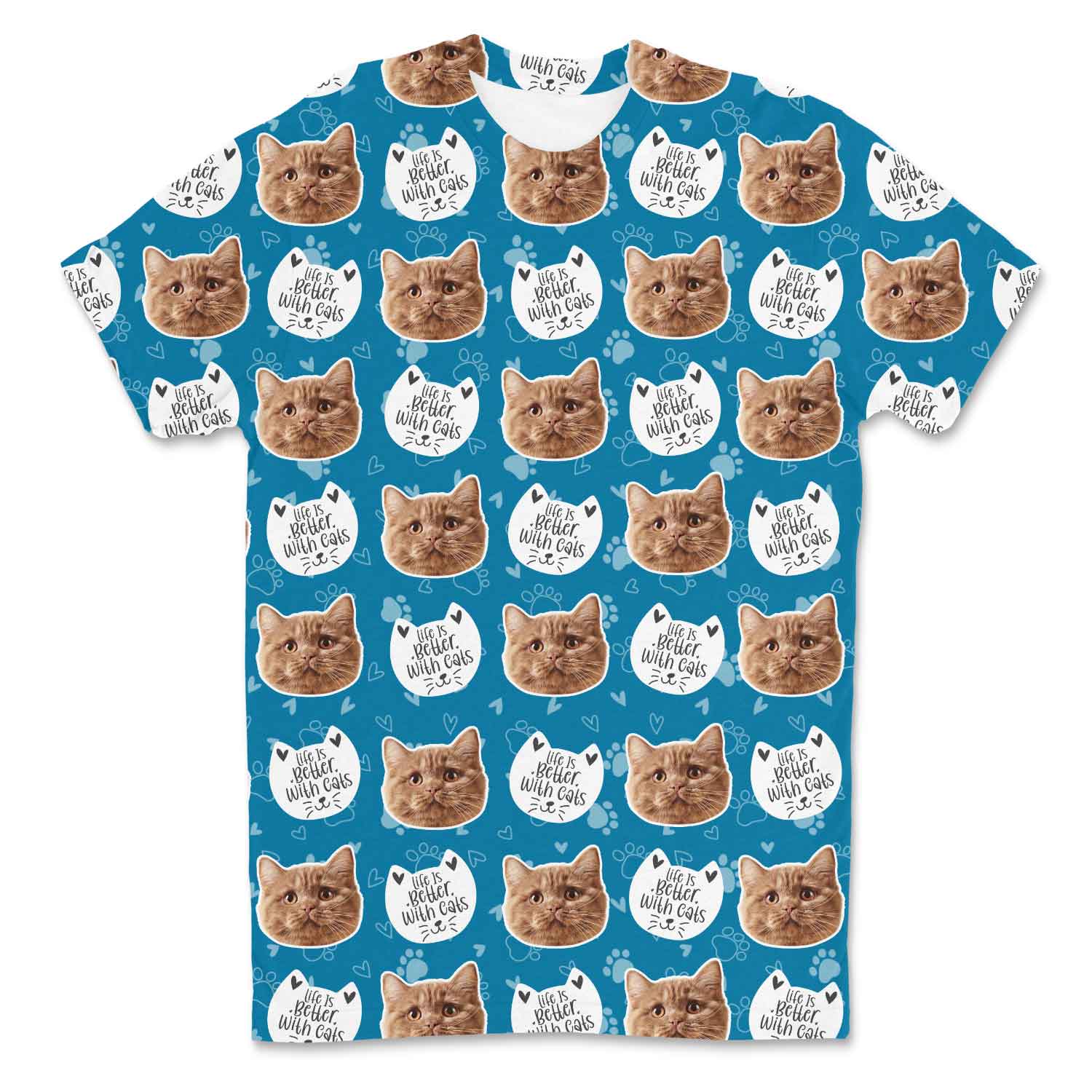 Life Is Better With Cats Custom T-Shirt