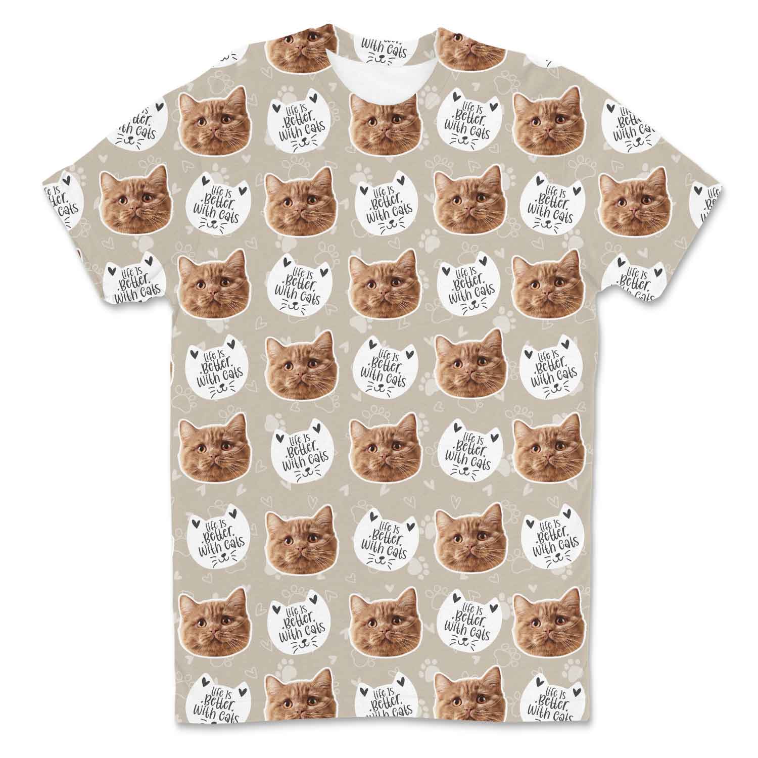 Life Is Better With Cats Custom T-Shirt