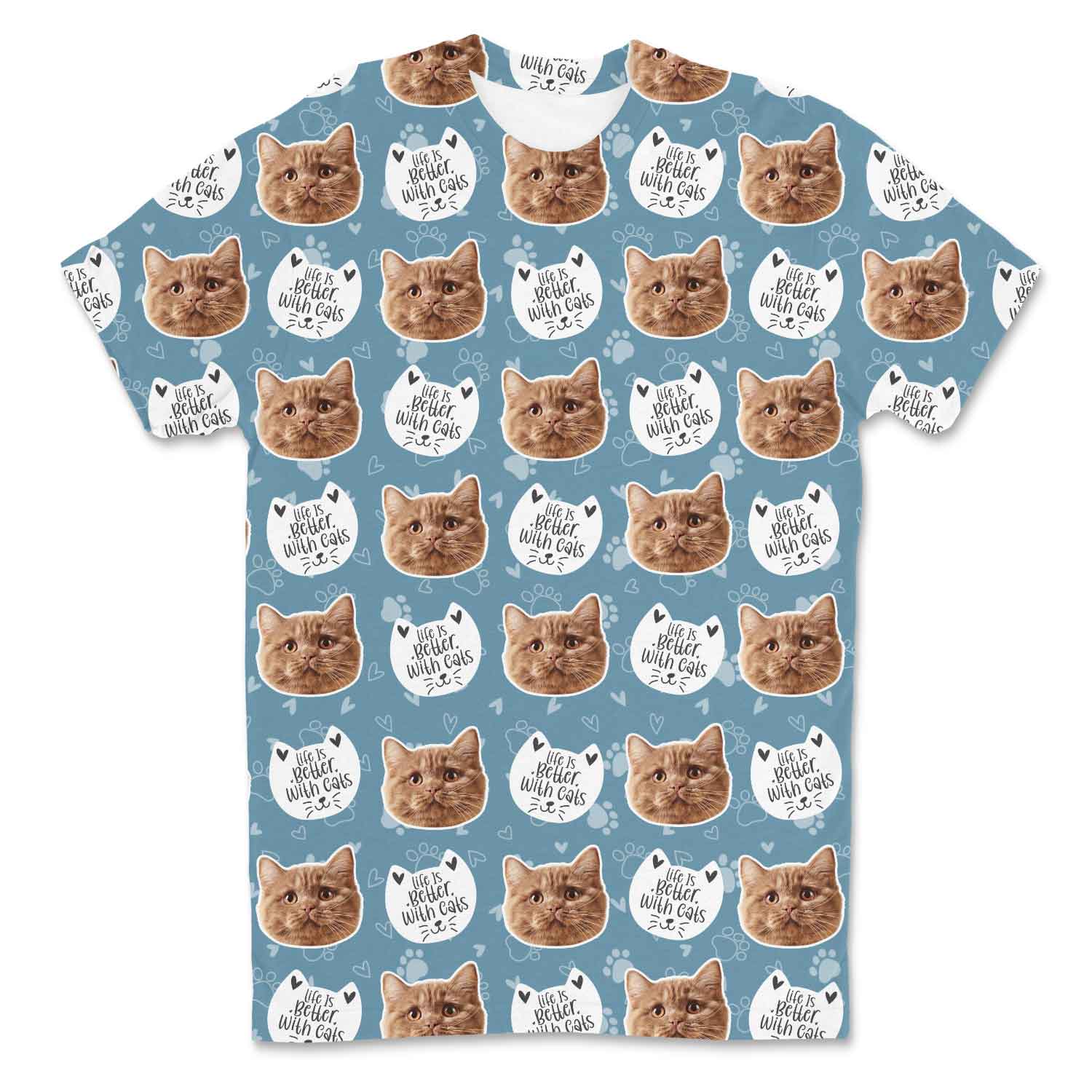 Life Is Better With Cats Custom T-Shirt