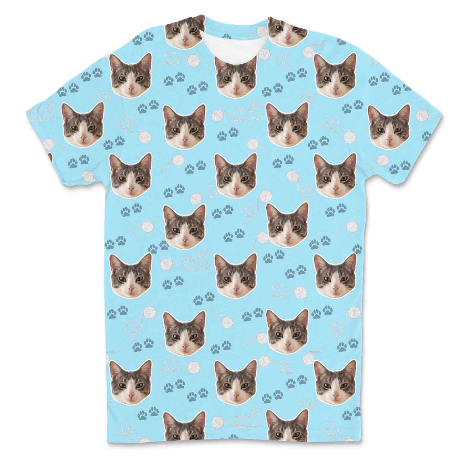 Meowie Pattern Custom T-Shirt