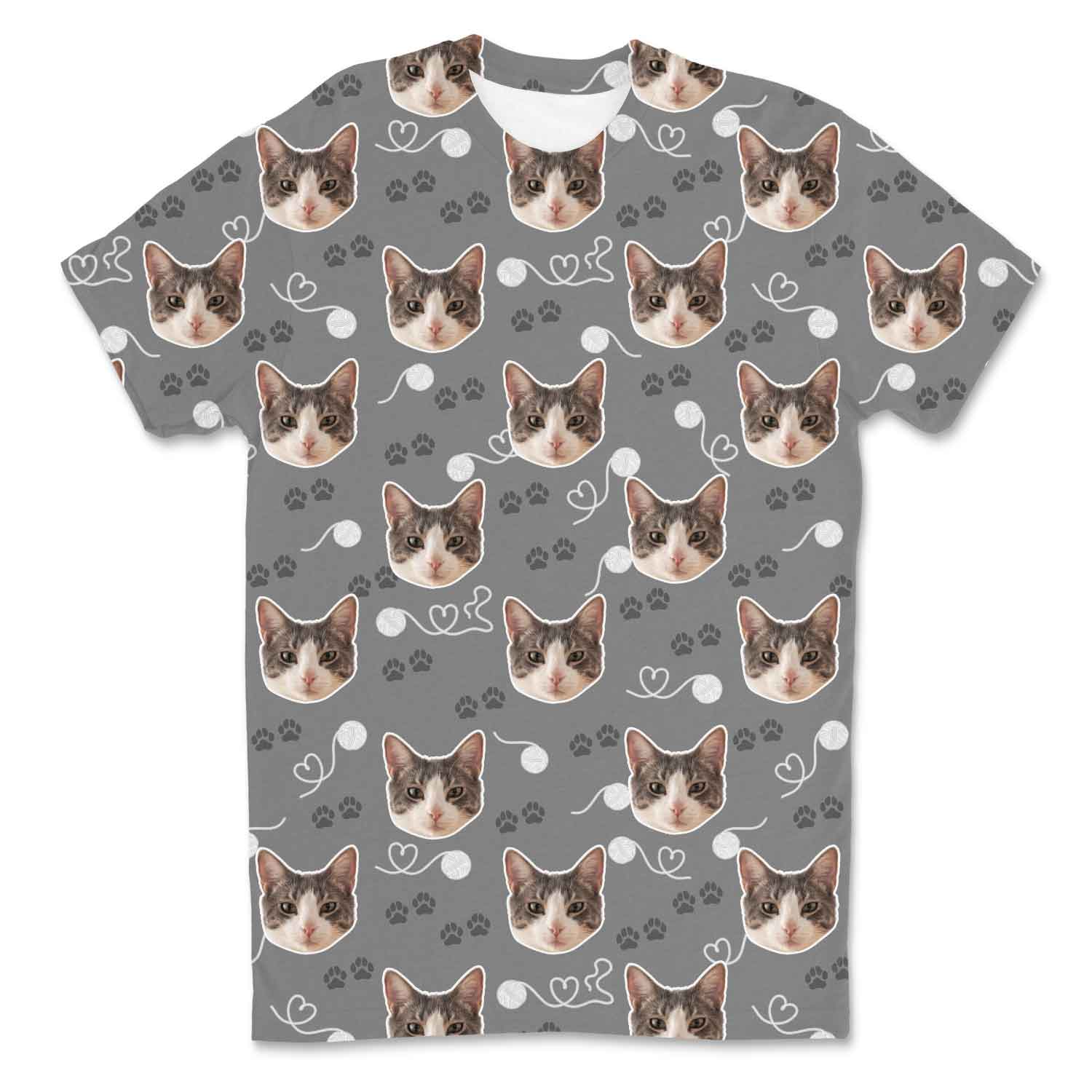 Meowie Pattern Custom T-Shirt