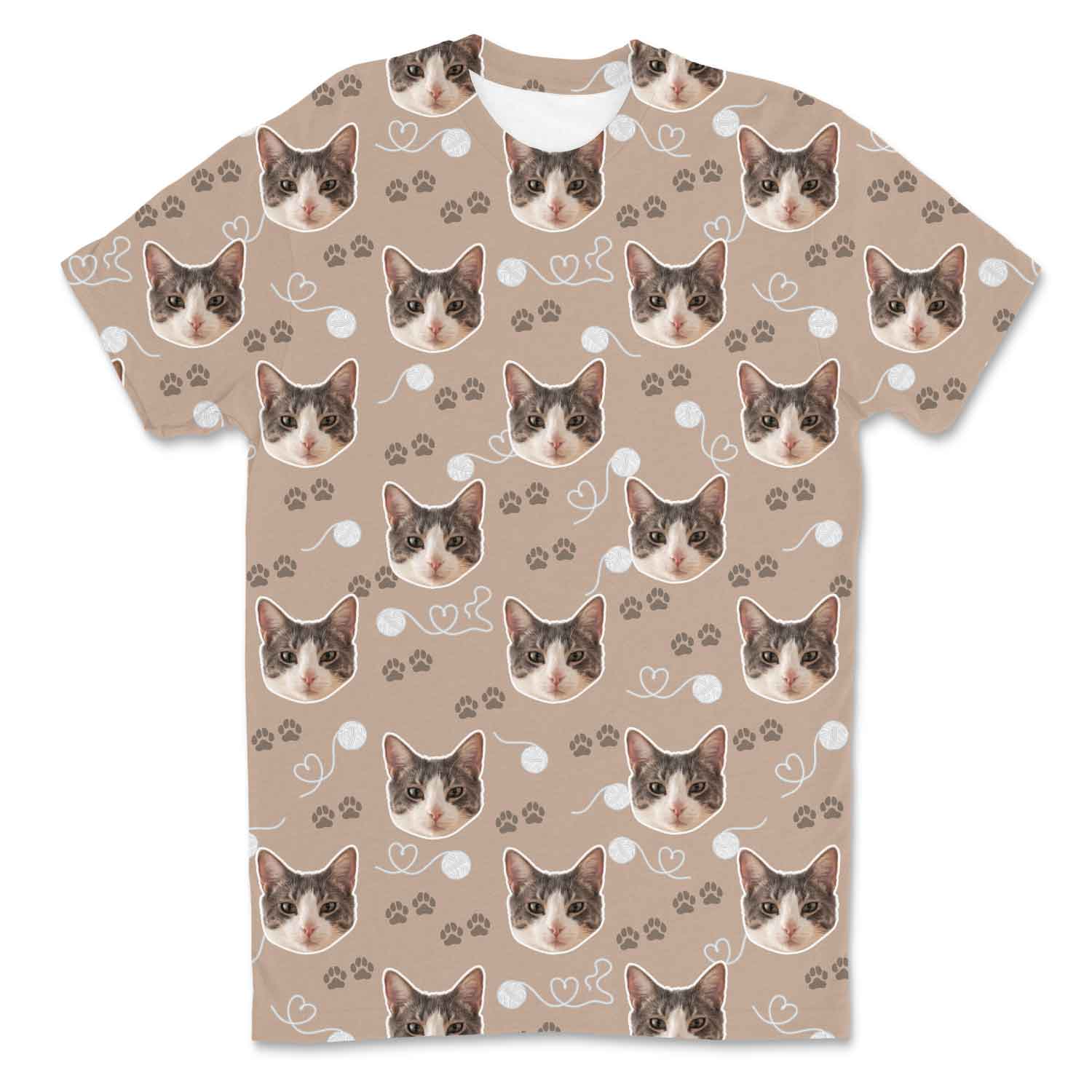Meowie Pattern Custom T-Shirt