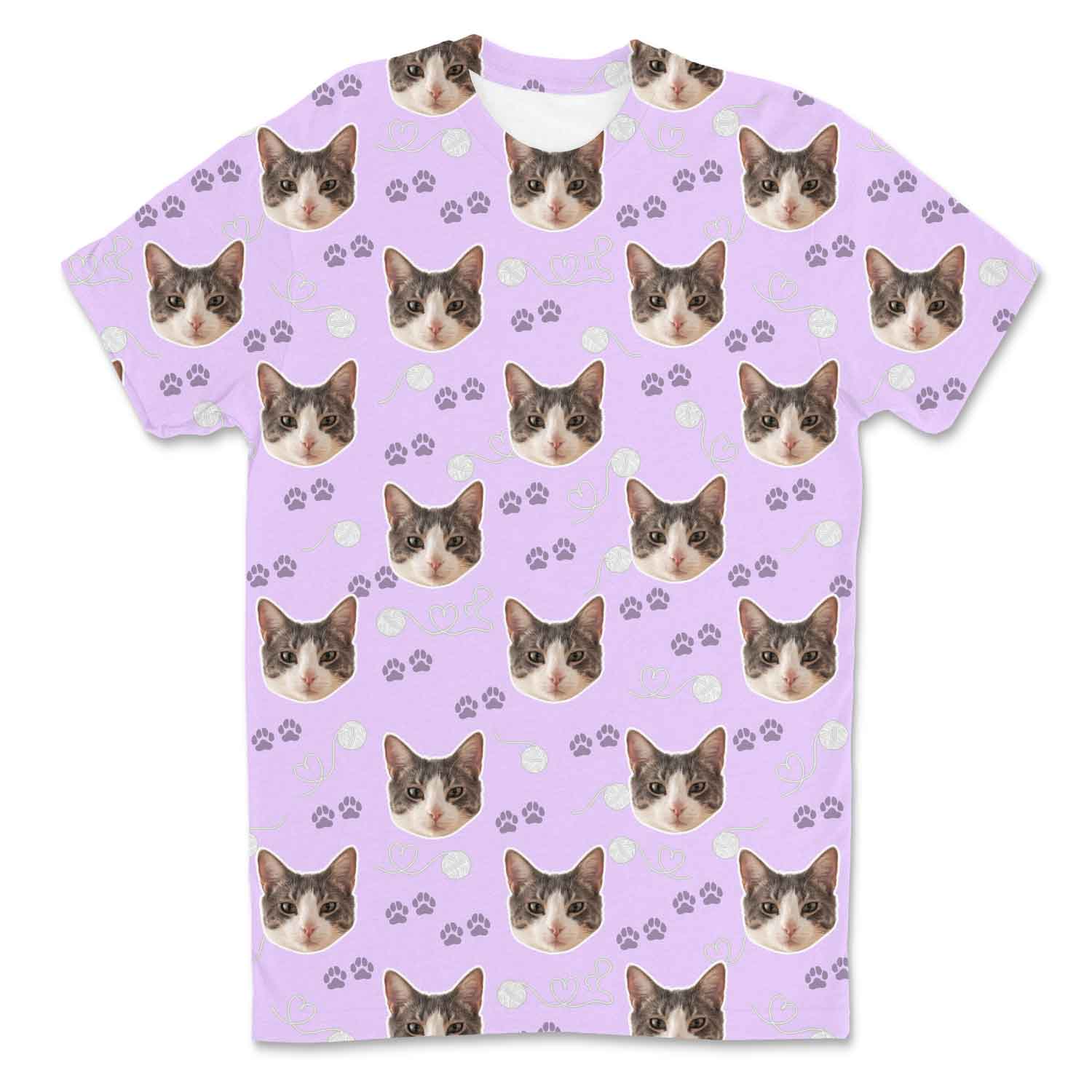Meowie Pattern Custom T-Shirt