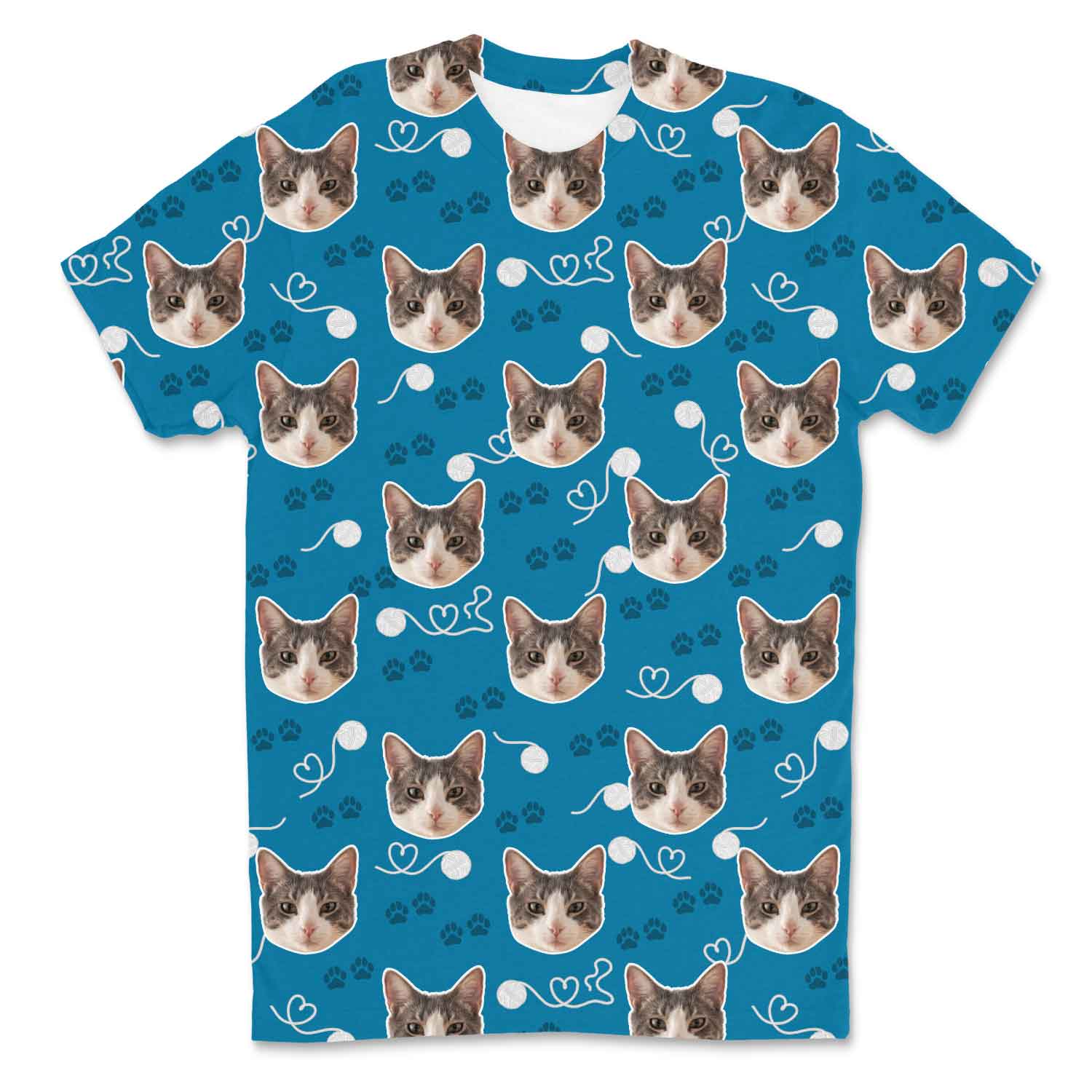 Meowie Pattern Custom T-Shirt