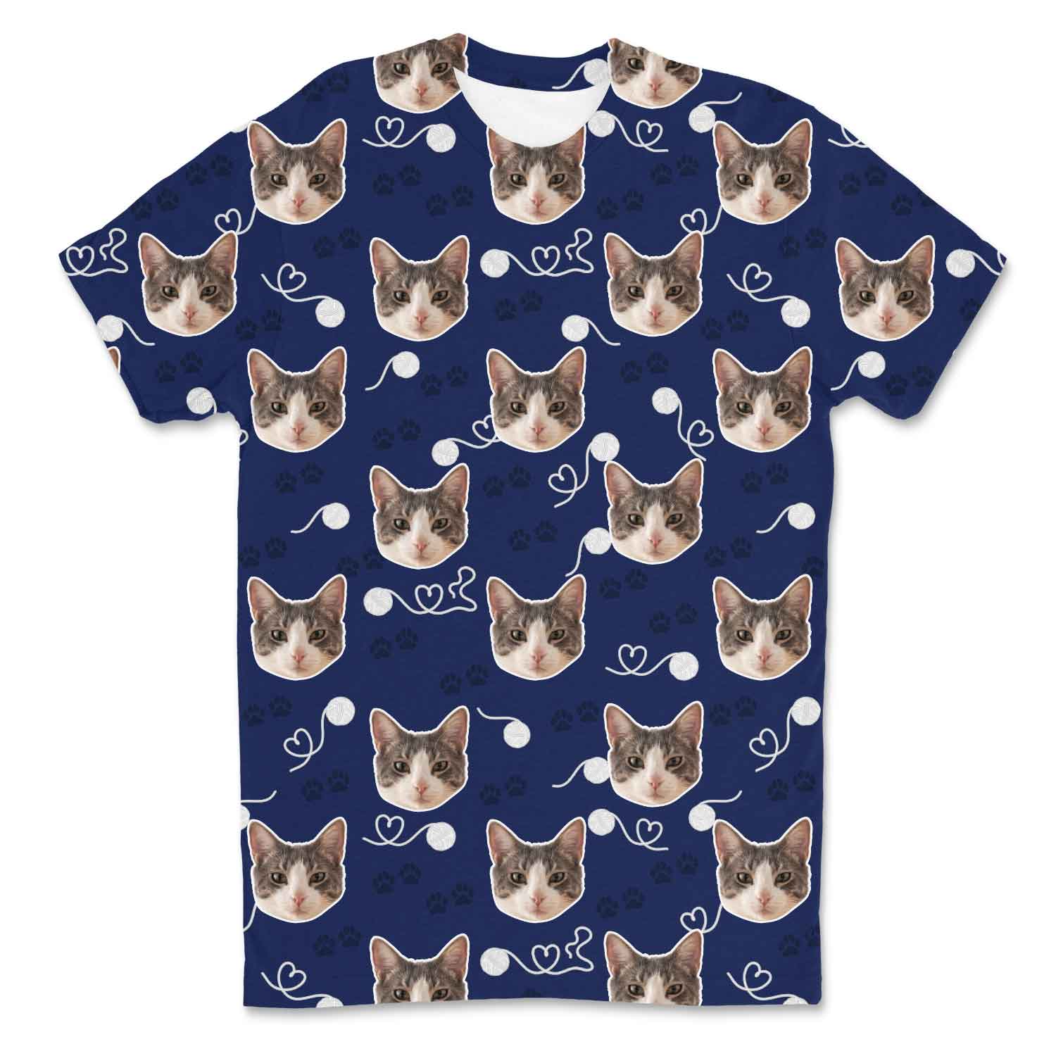 Meowie Pattern Custom T-Shirt